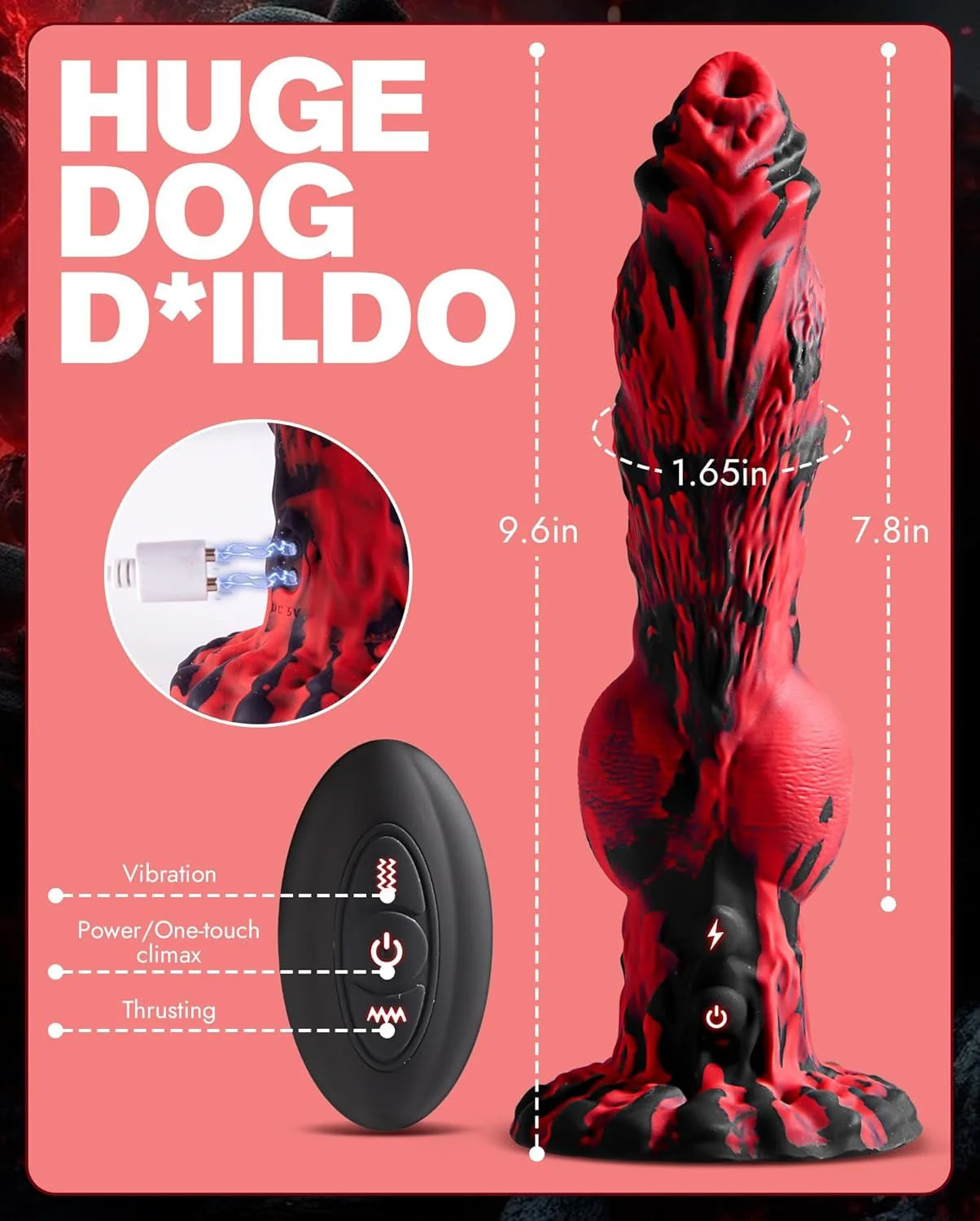 BeastPulse Fantasy Monster Thrusting Dildo Vibrator - Image 6