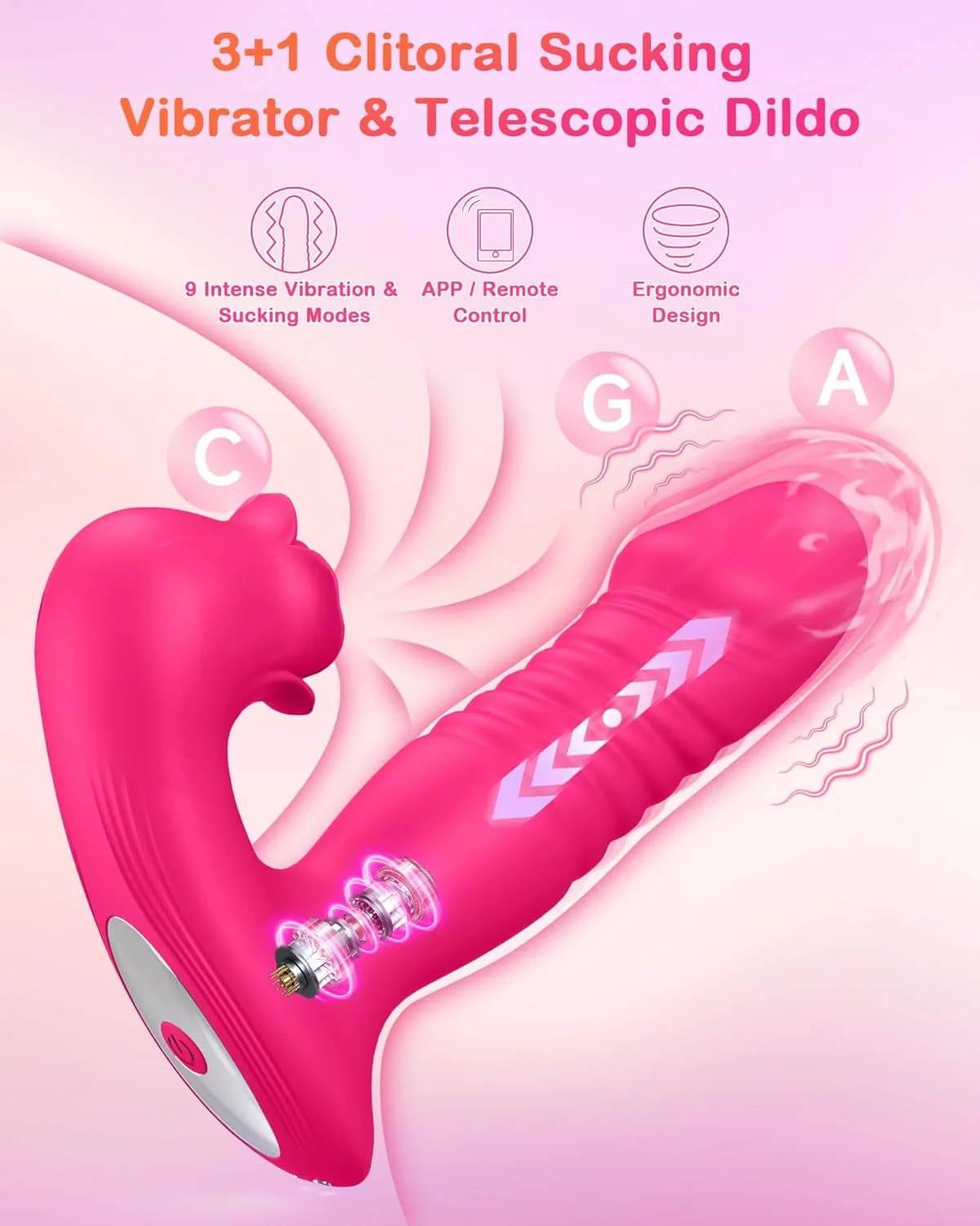 RoseThrustV 3-in-1 Wearable Thrusting Clit Sucker - Image 3