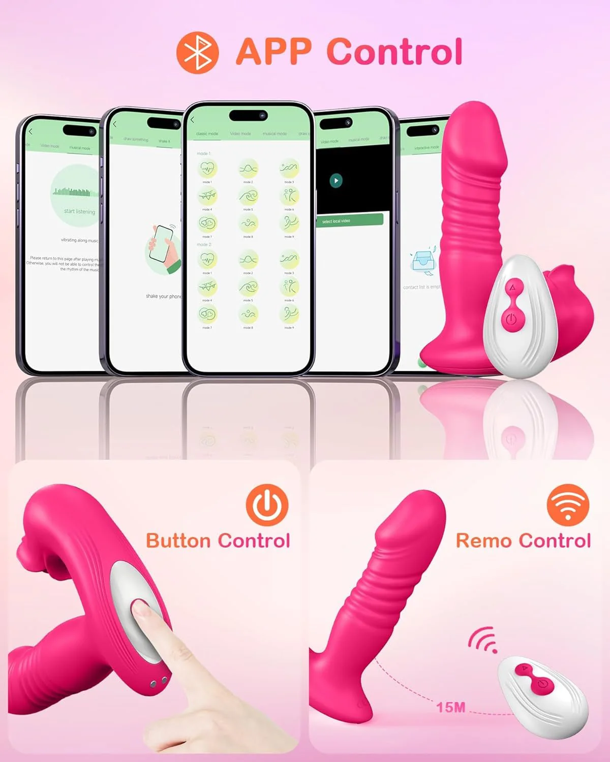 RoseThrustV 3-in-1 Wearable Thrusting Clit Sucker - Image 6
