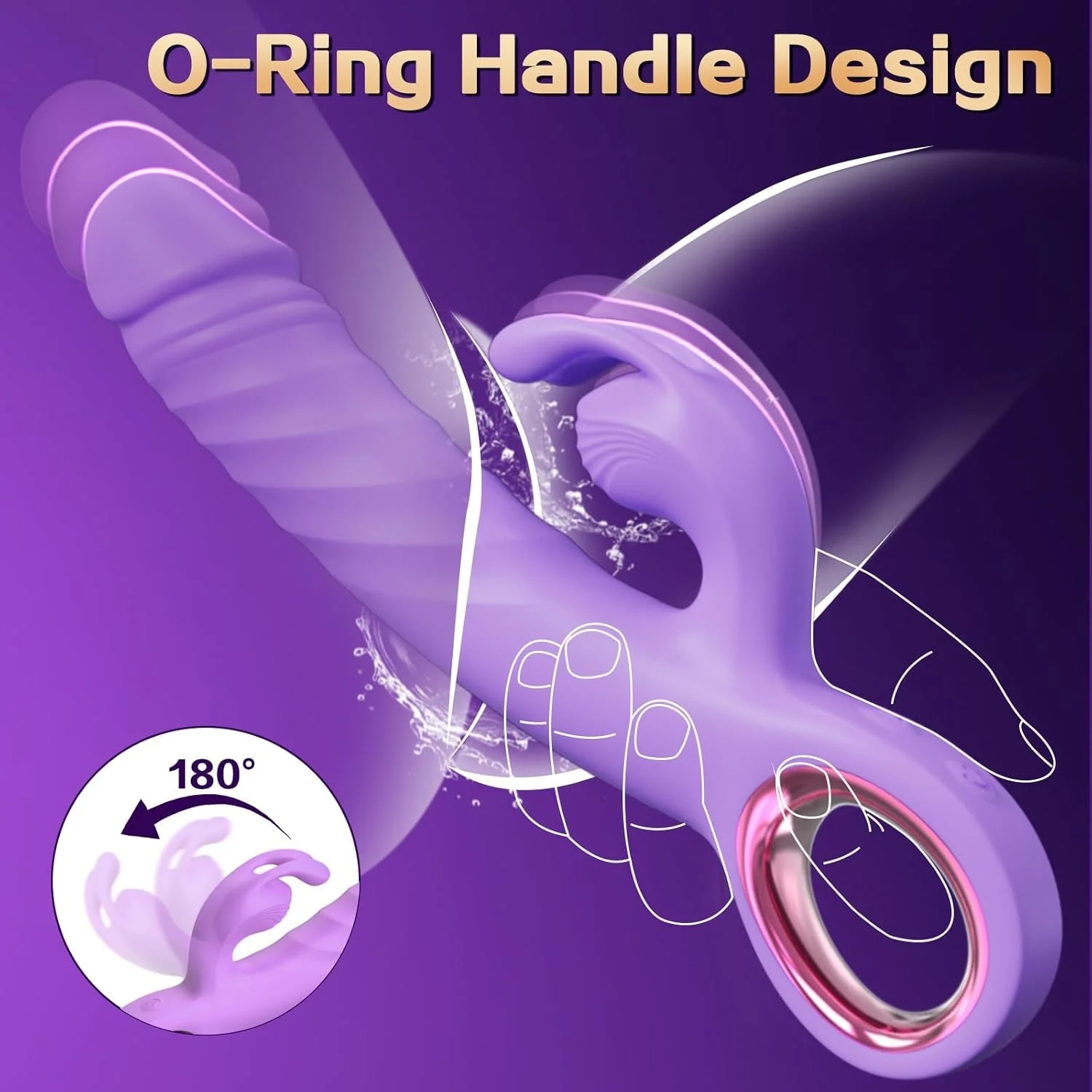 VixenPulse 3-in-1 Thrusting Rabbit Vibrator - Image 4