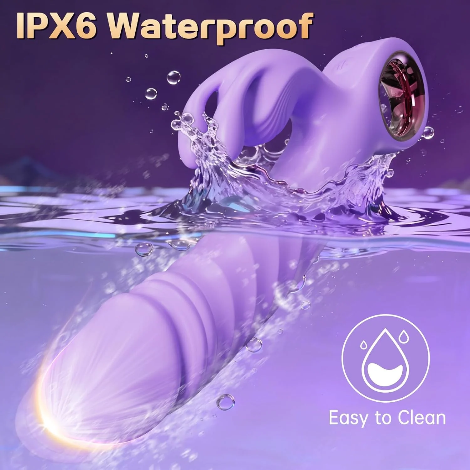 VixenPulse 3-in-1 Thrusting Rabbit Vibrator - Image 6