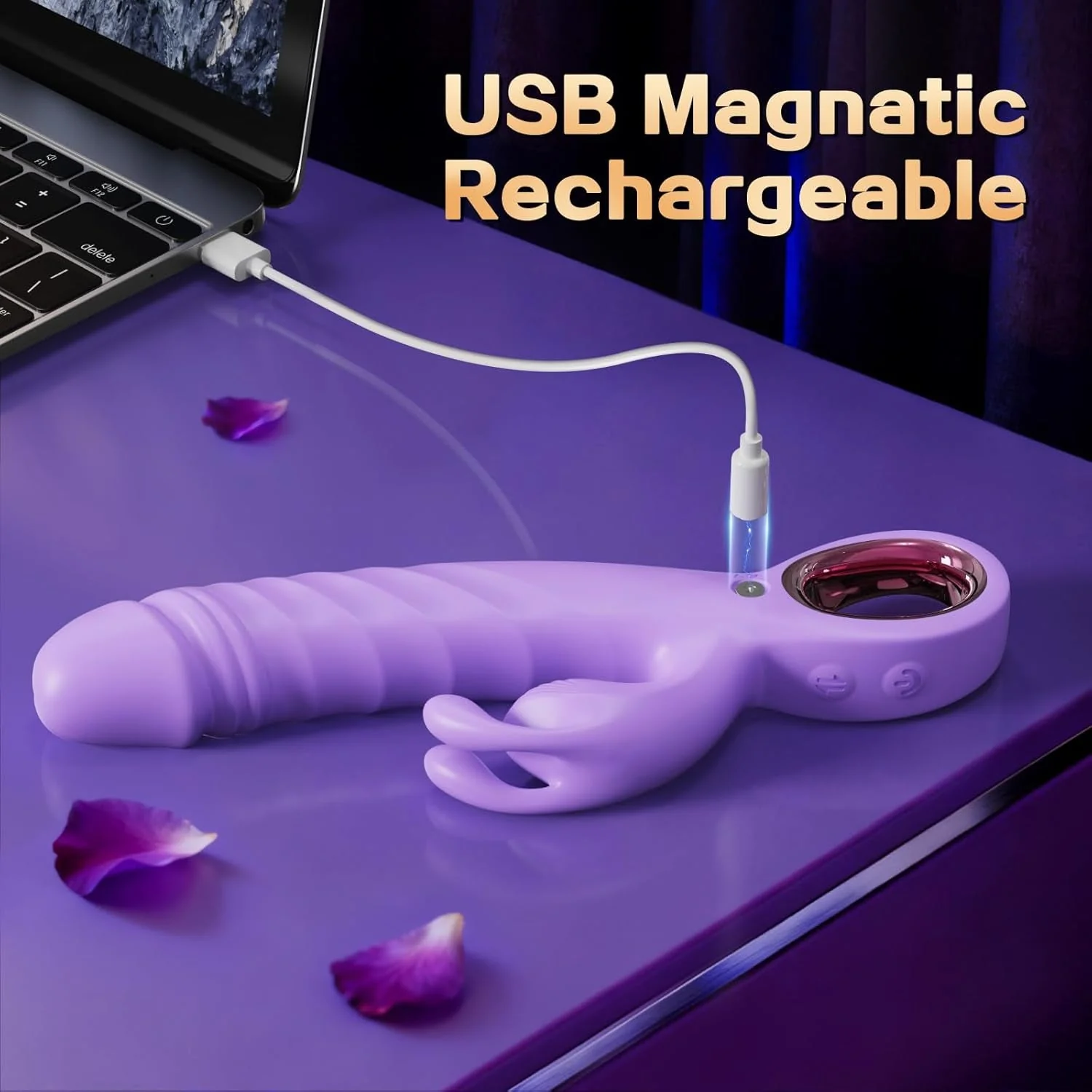 VixenPulse 3-in-1 Thrusting Rabbit Vibrator - Image 7
