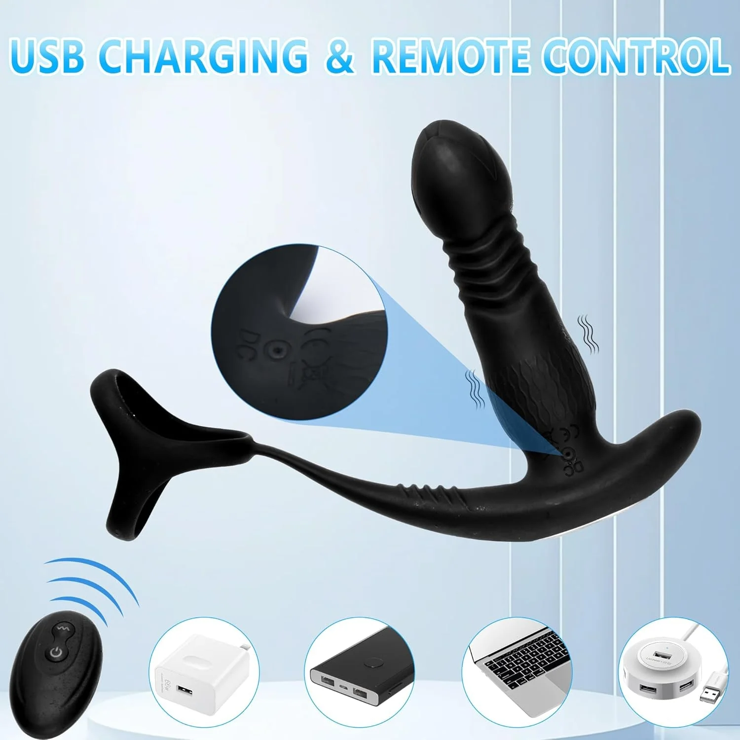 ThrustLock Thrusting Prostate Massager Cock Ring - Image 5