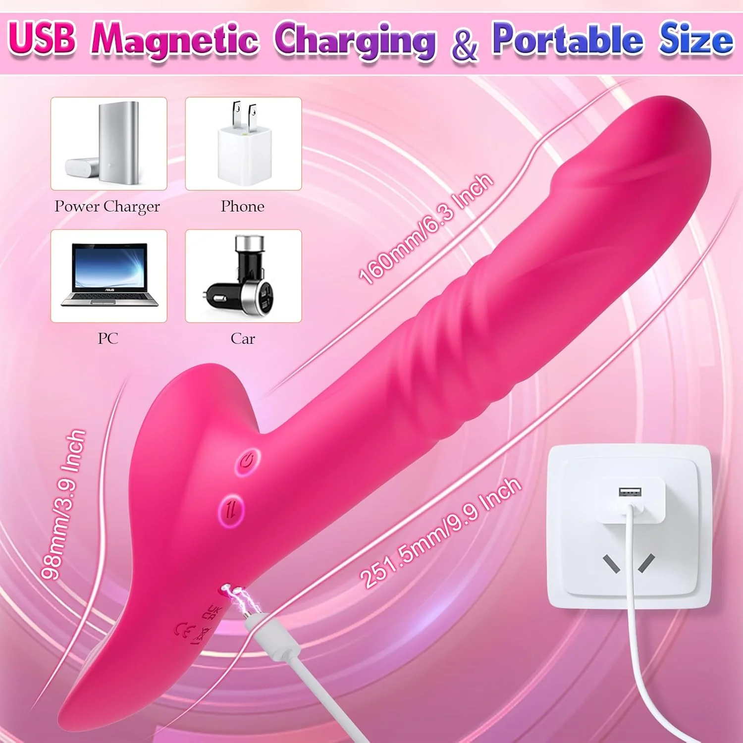 ThrustX Vibrating G-Spot Strap-On Dildo - Image 9