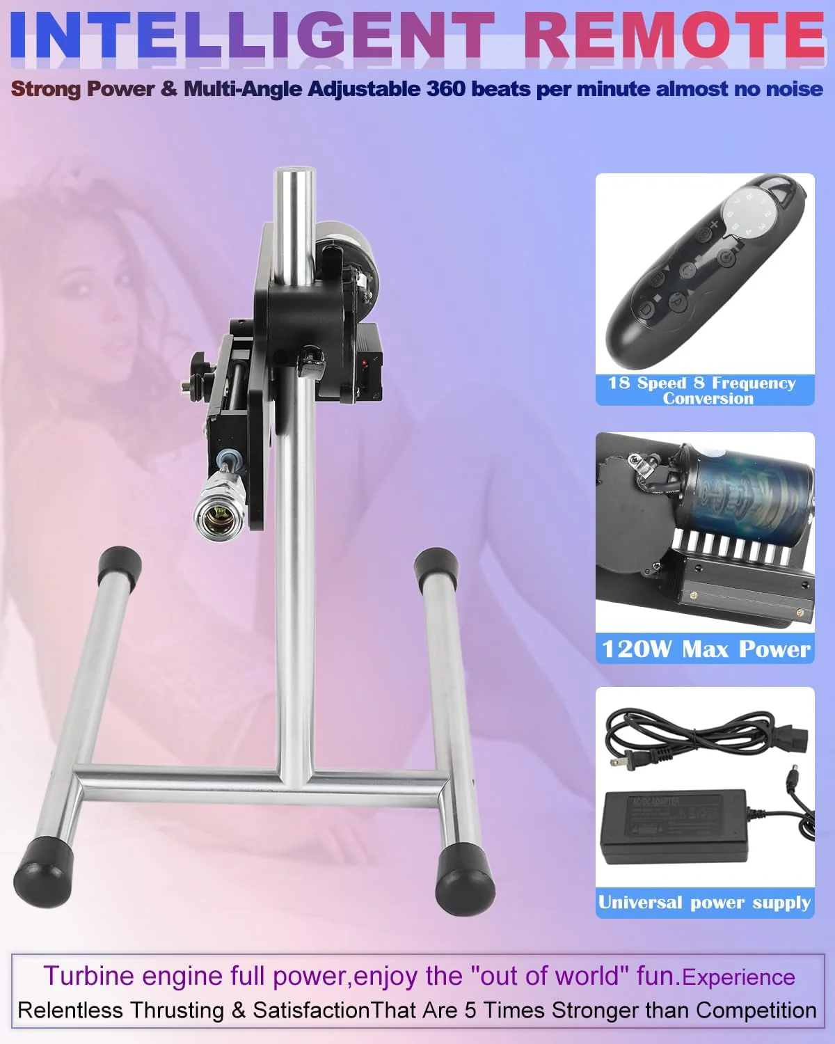 ThrustX360 – Remote Control Sex Machine (120W) - Image 4