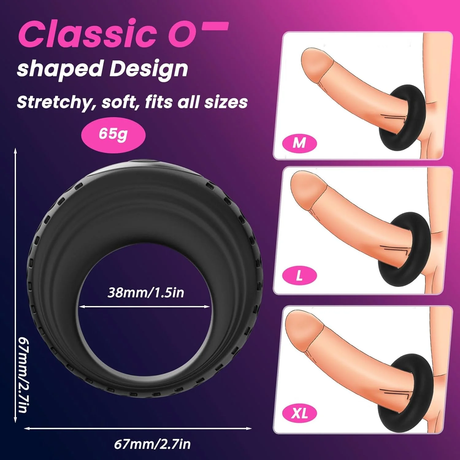 TireTease App-Control Vibrating Cock Ring for Couples - Image 4