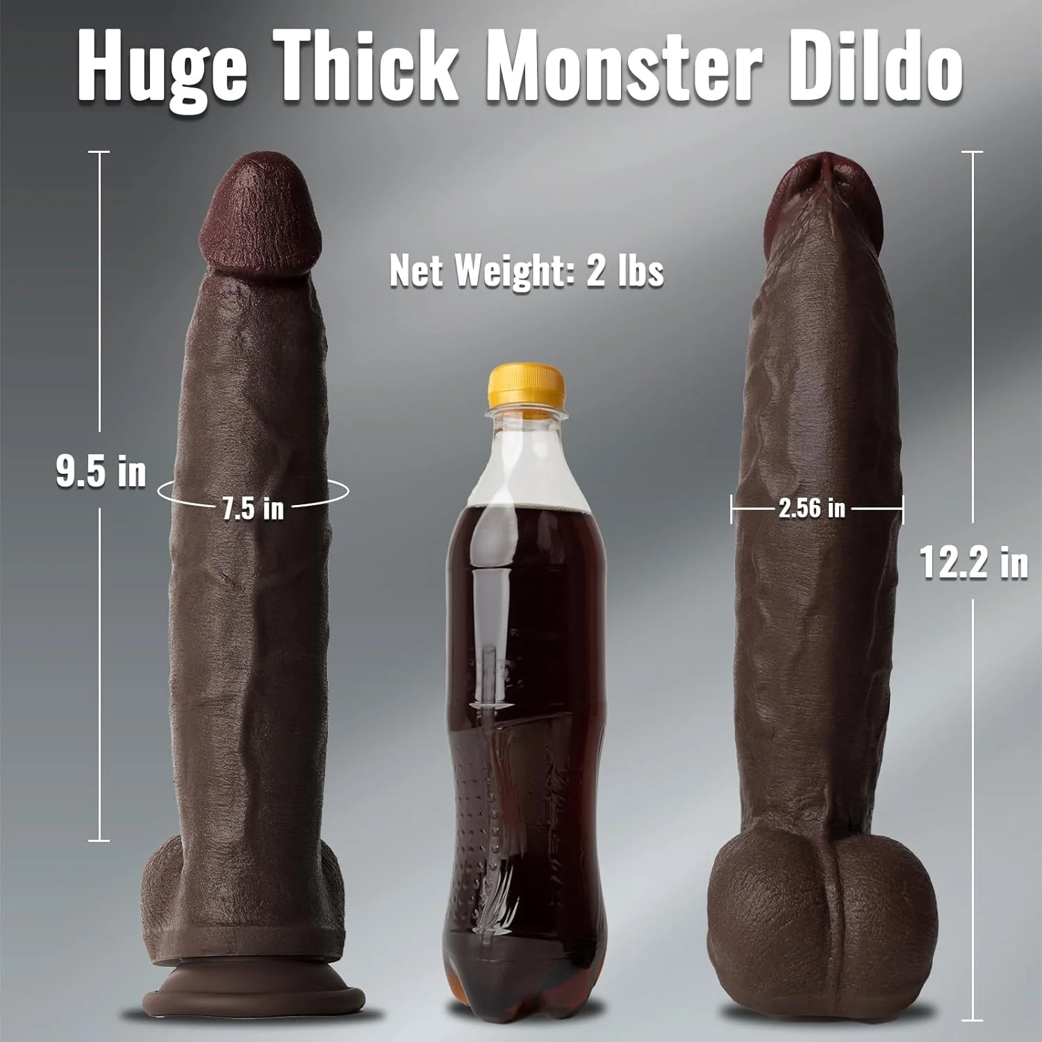 TitanBlack Curve Master Dildo 12" - Image 2