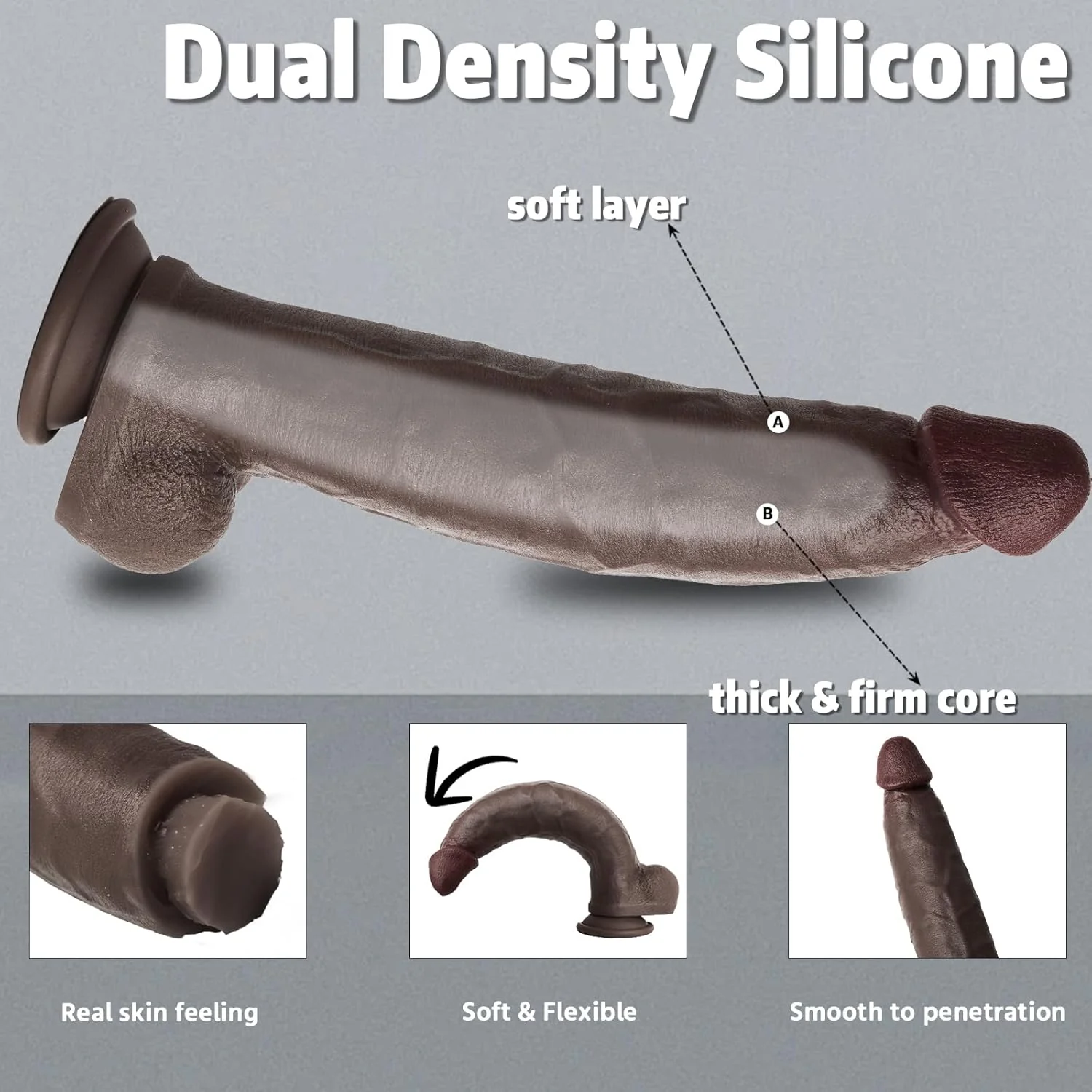 TitanBlack Curve Master Dildo 12" - Image 3