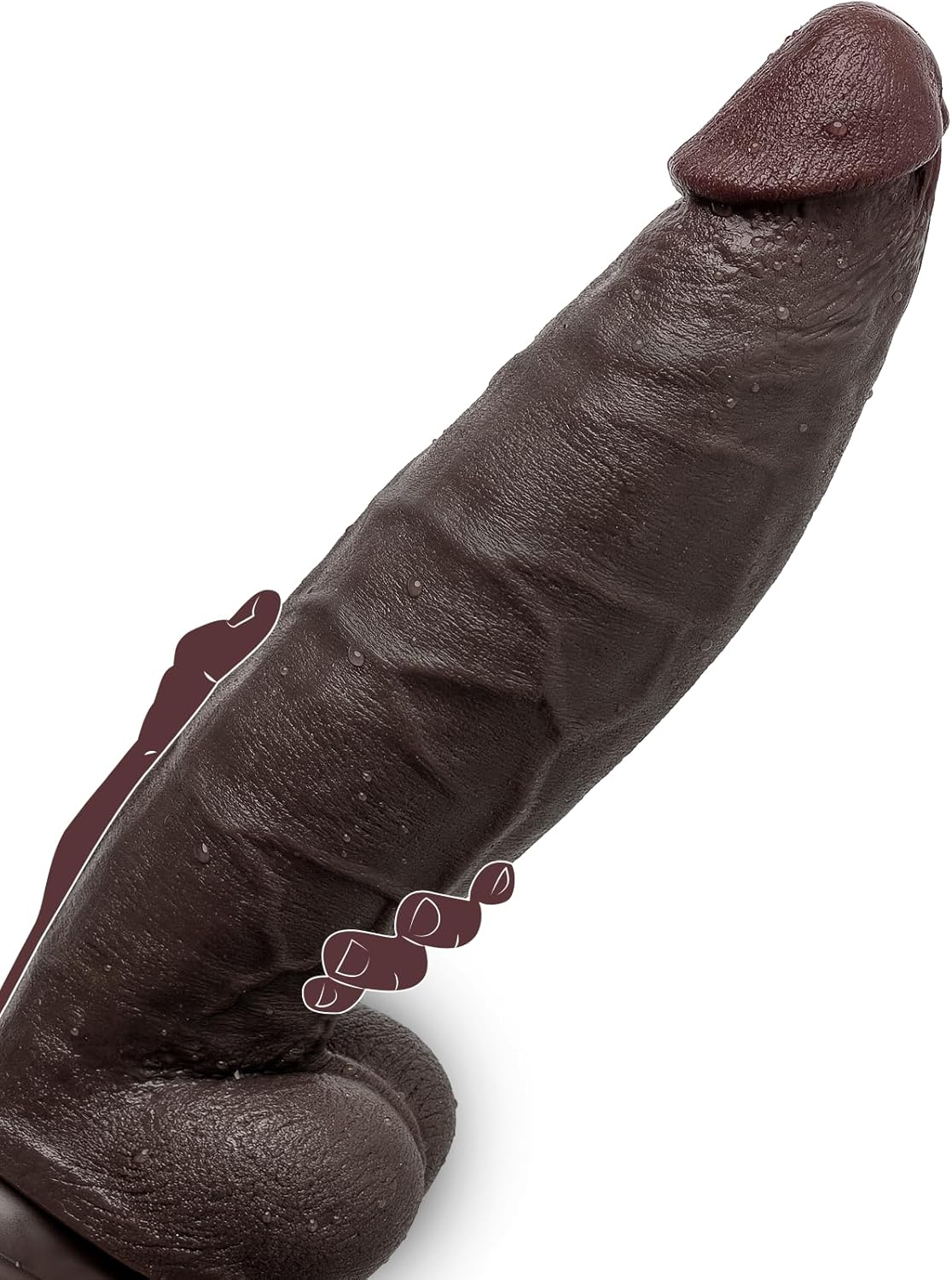 TitanBlack Curve Master Dildo 12" - Image 5