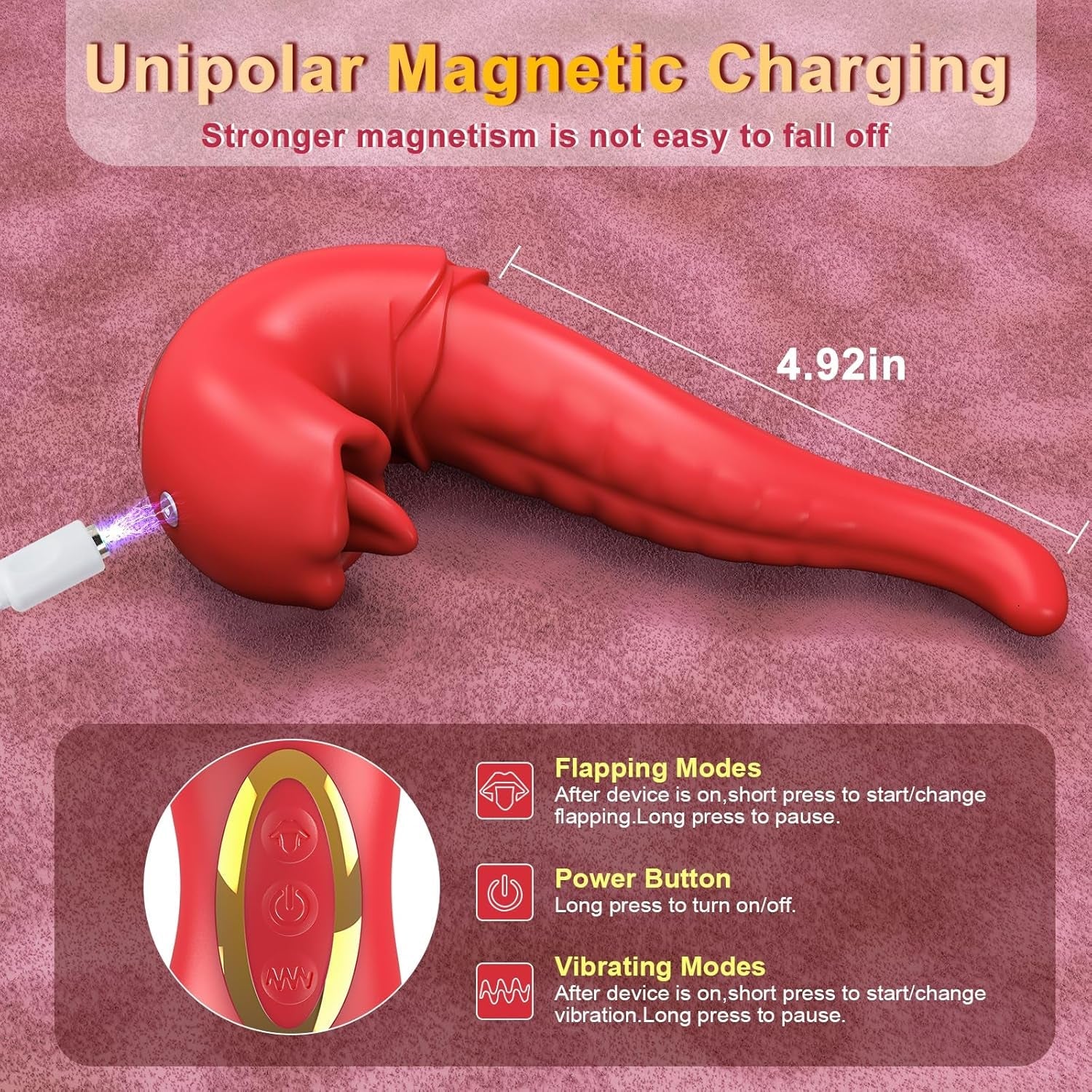 TongueMuse App Control Tongue Flapping Vibrator - Image 7