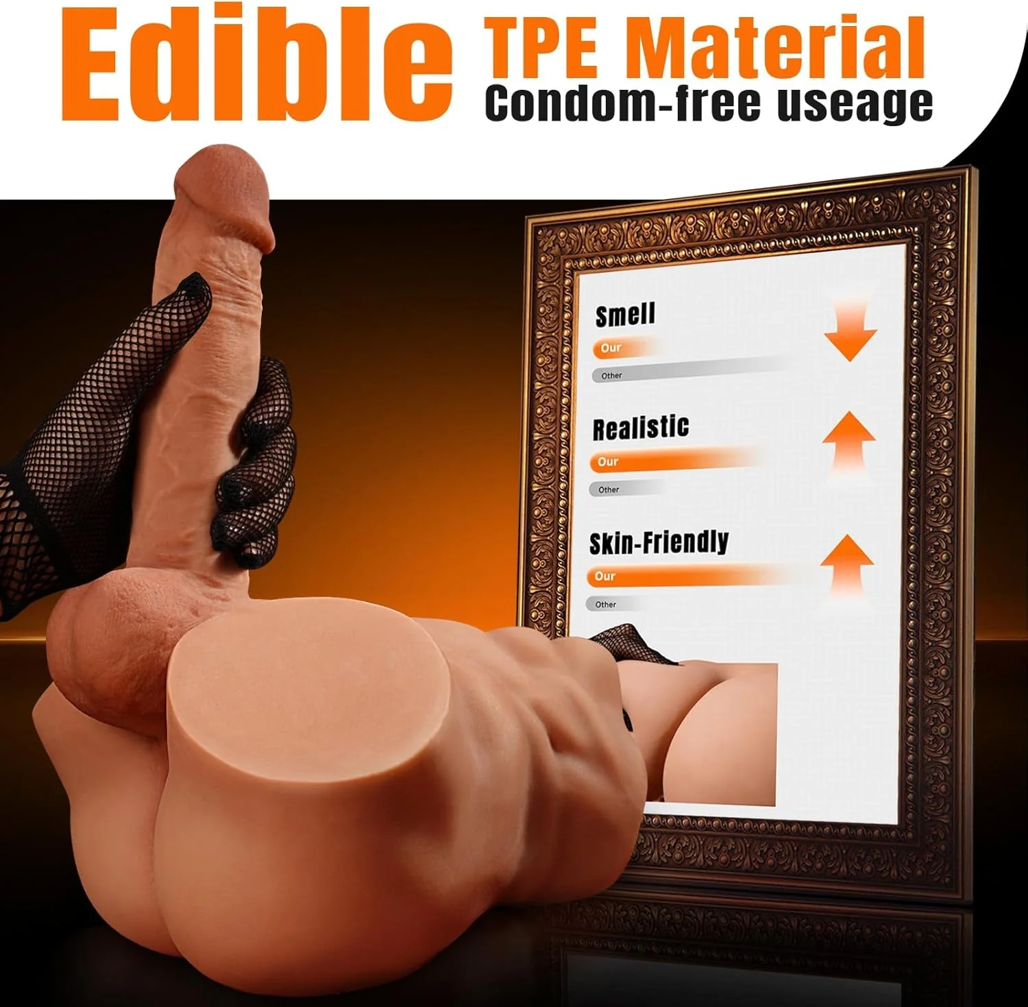 TorqueTorso 6.8lb Male Sex Doll with Huge Dildo - Image 4