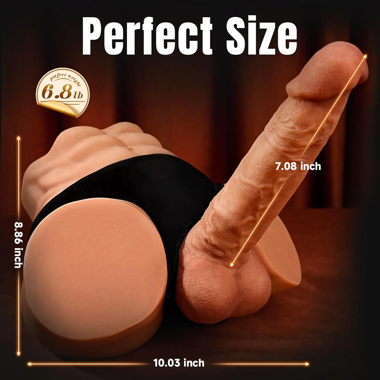 TorqueTorso 6.8lb Male Sex Doll with Huge Dildo - Image 7