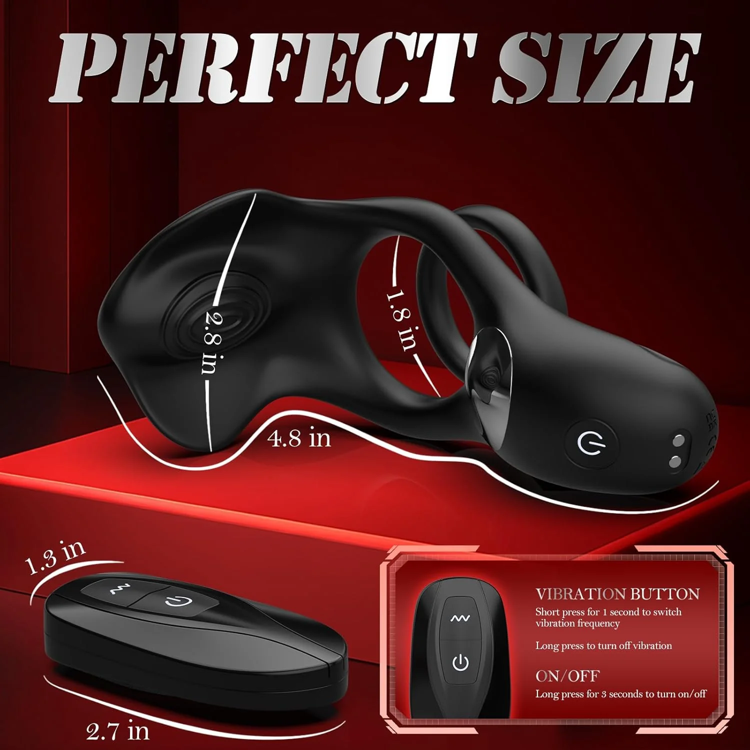 TriBliss Remote Vibrating Penis Ring - Image 6
