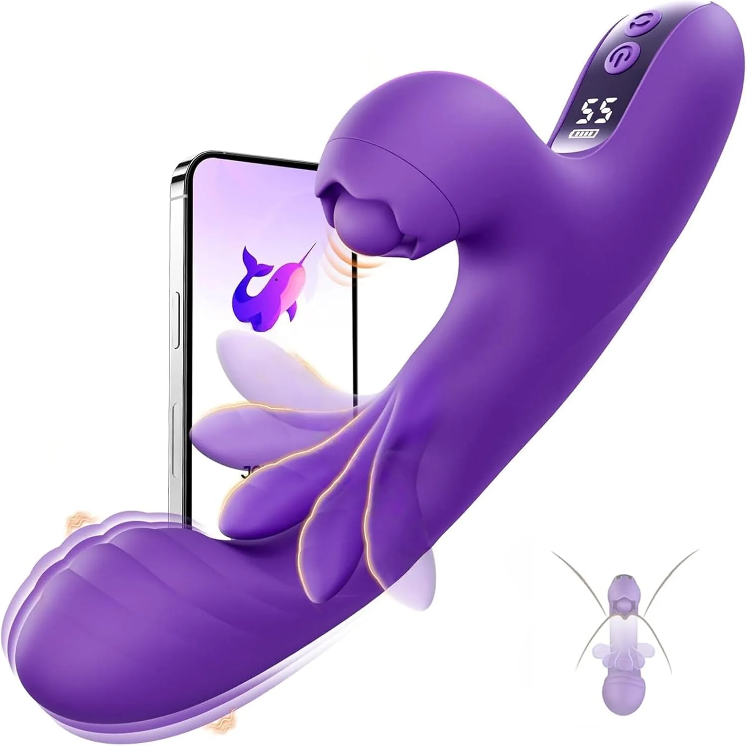 TriLush 3-in-1 Flapping App Control G-Spot Vibrator - Image 7