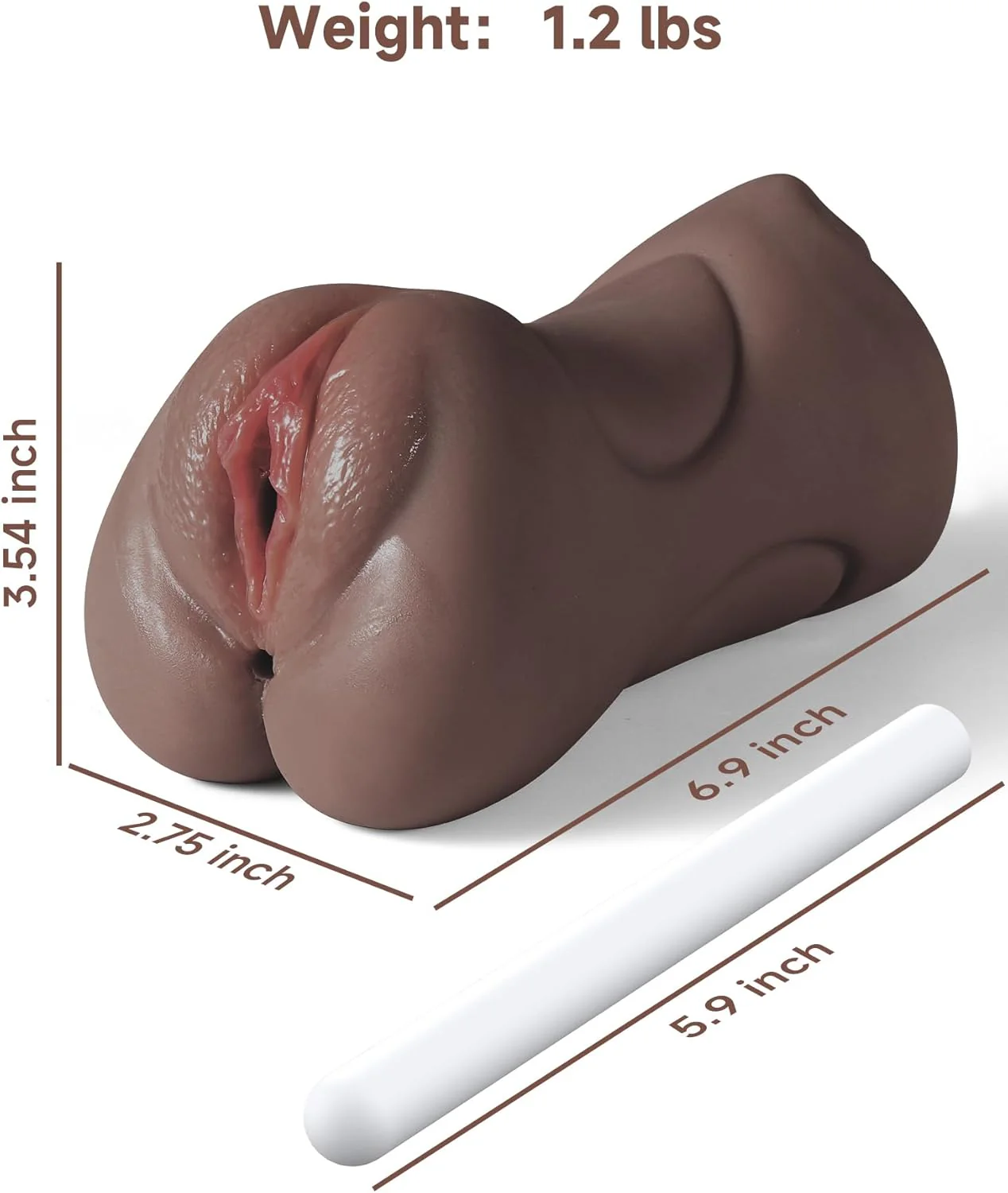 TriMate 3-in-1 Oral & Vaginal Pocket Pussy Masturbator - Image 3