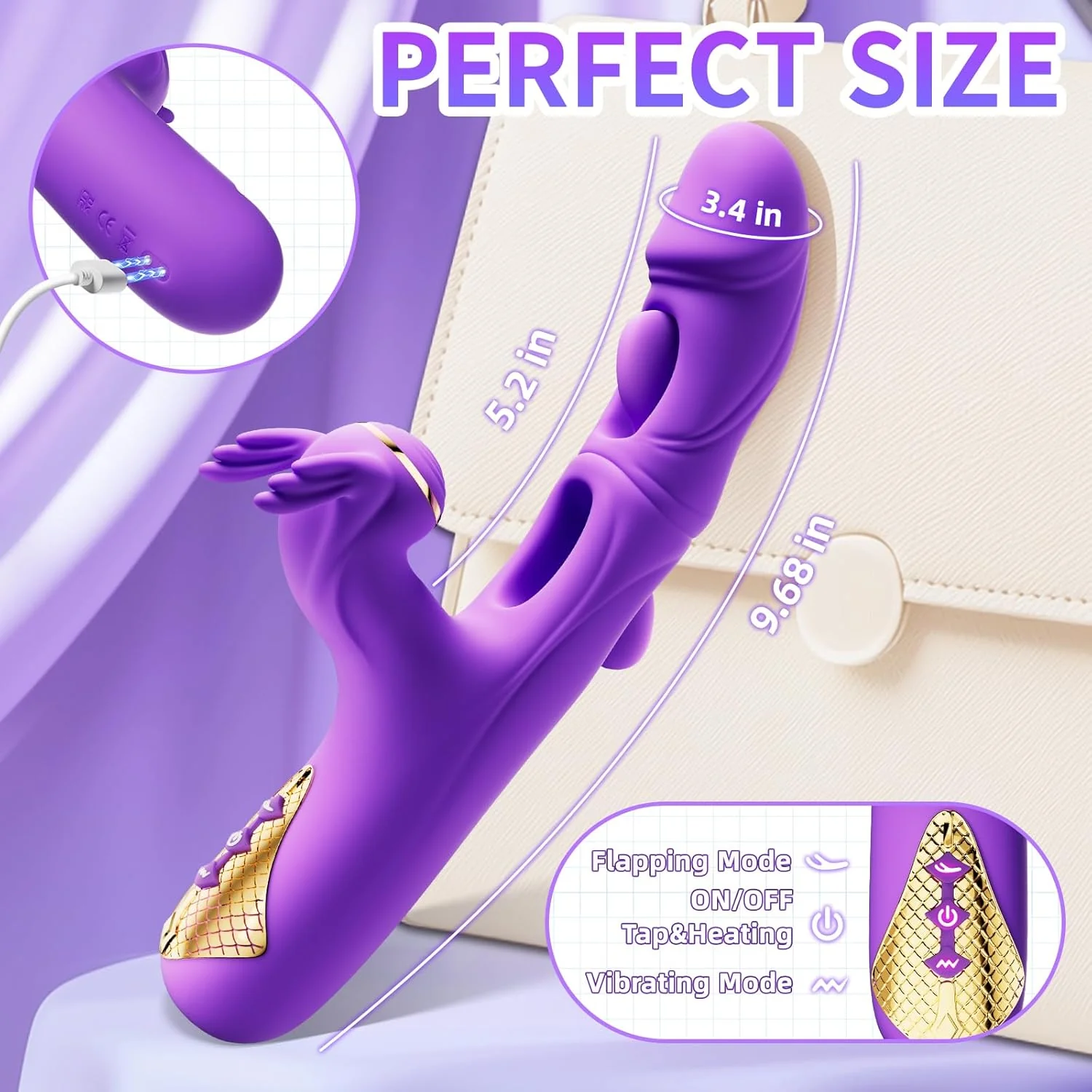 TriPleasure 4-in-1 Flapping G-Spot Vibrator - Image 5