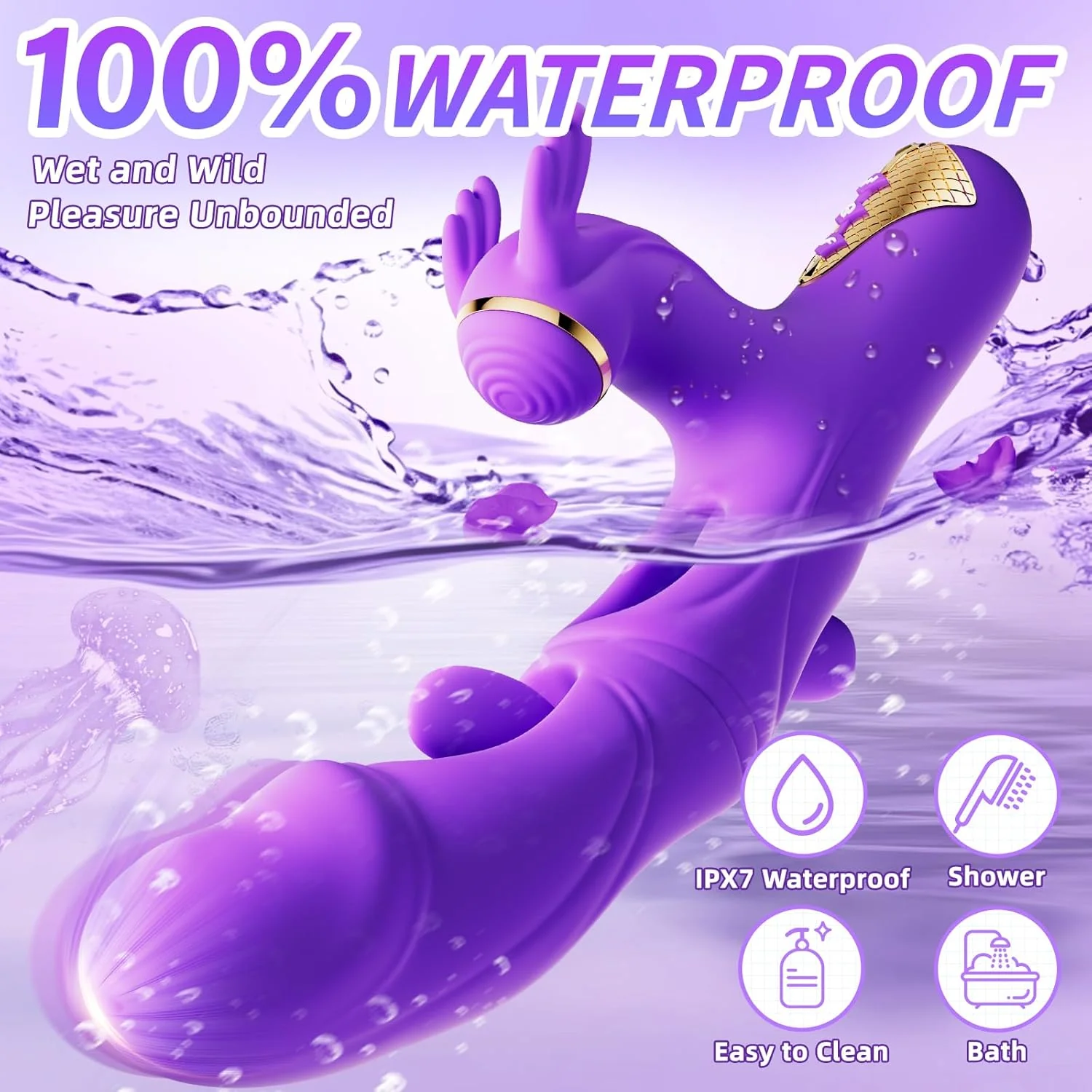 TriPleasure 4-in-1 Flapping G-Spot Vibrator - Image 7