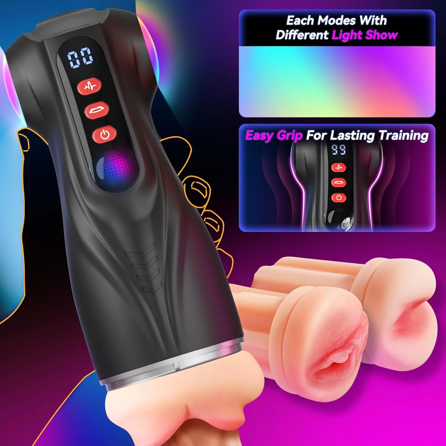 TriPulse Smart Pleasure Pocket Pussy Masturbator - Image 6