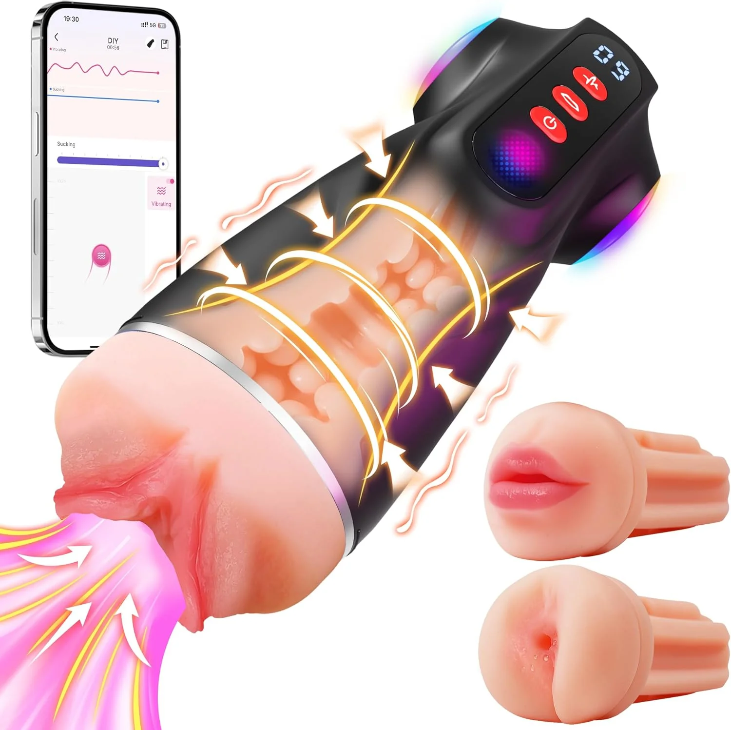 TriPulse Smart Pleasure Pocket Pussy Masturbator - Image 9
