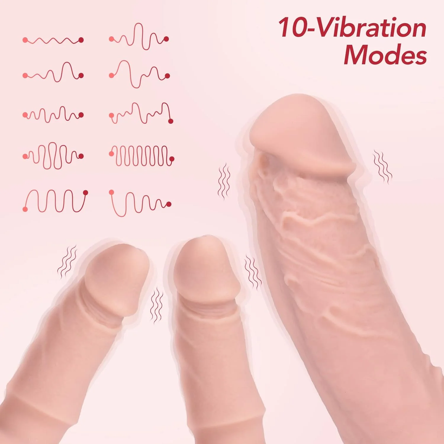 TriVibe Vibrating Strap-On Dildo Set - Image 3
