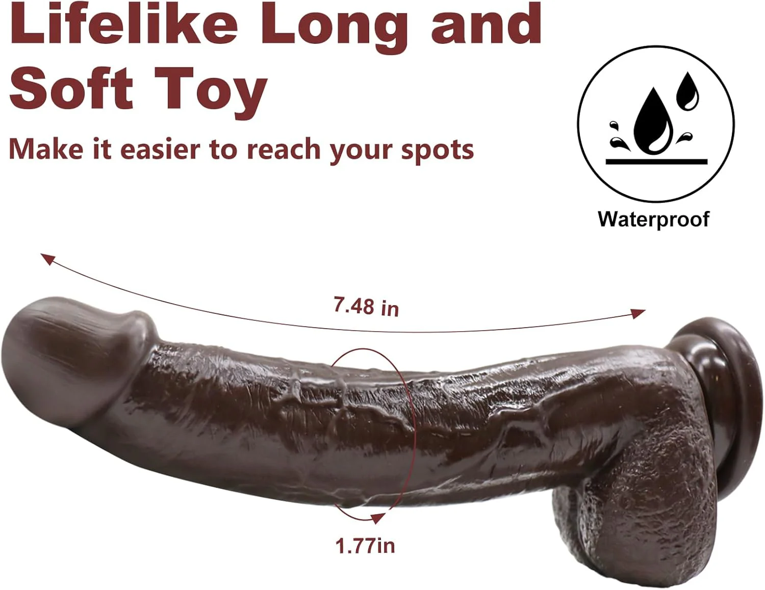 TrueThrust Real Feel Ebony Dildo - Image 5