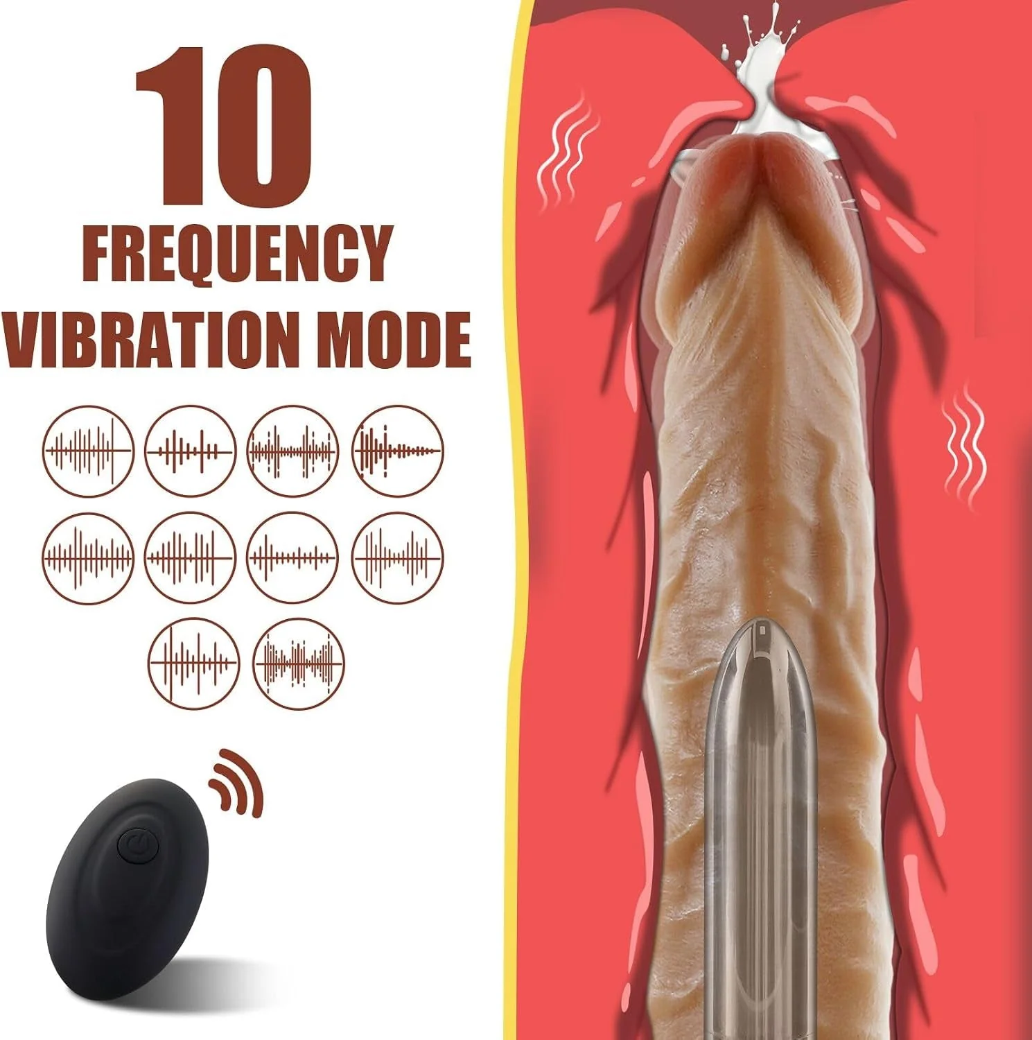TrueTouch Realistic Remote Vibrating Dildo - 10 Modes - Image 2