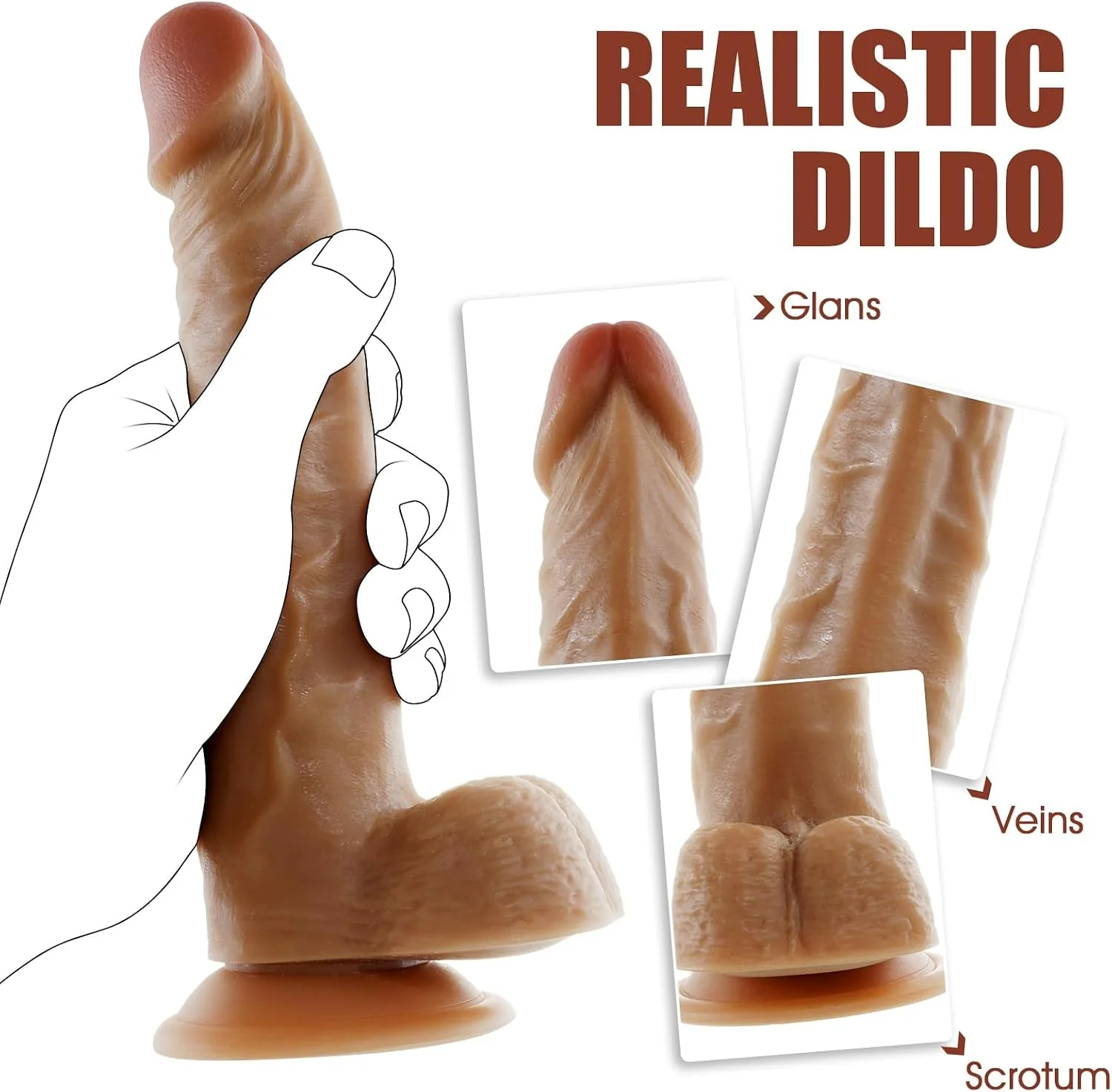 TrueTouch Realistic Remote Vibrating Dildo - 10 Modes - Image 3
