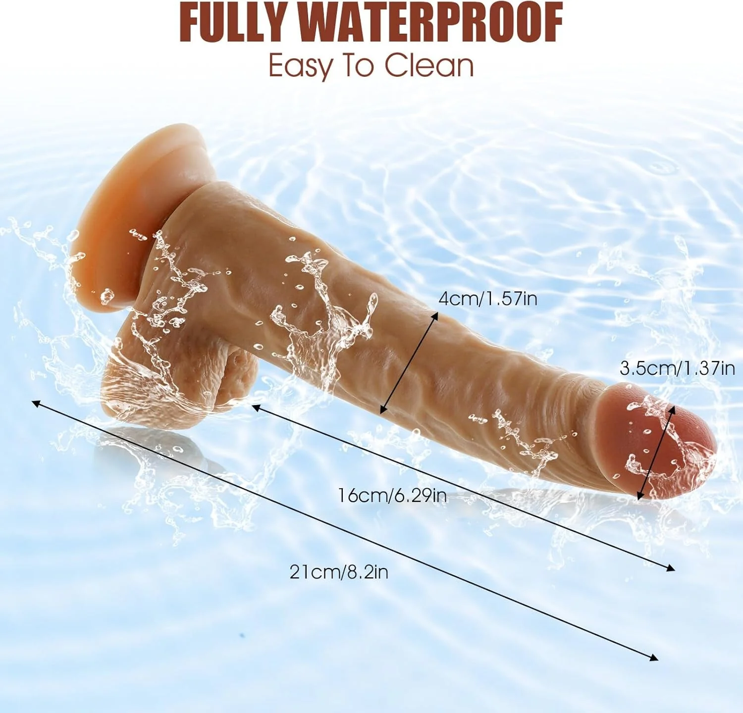 TrueTouch Realistic Remote Vibrating Dildo - 10 Modes - Image 4