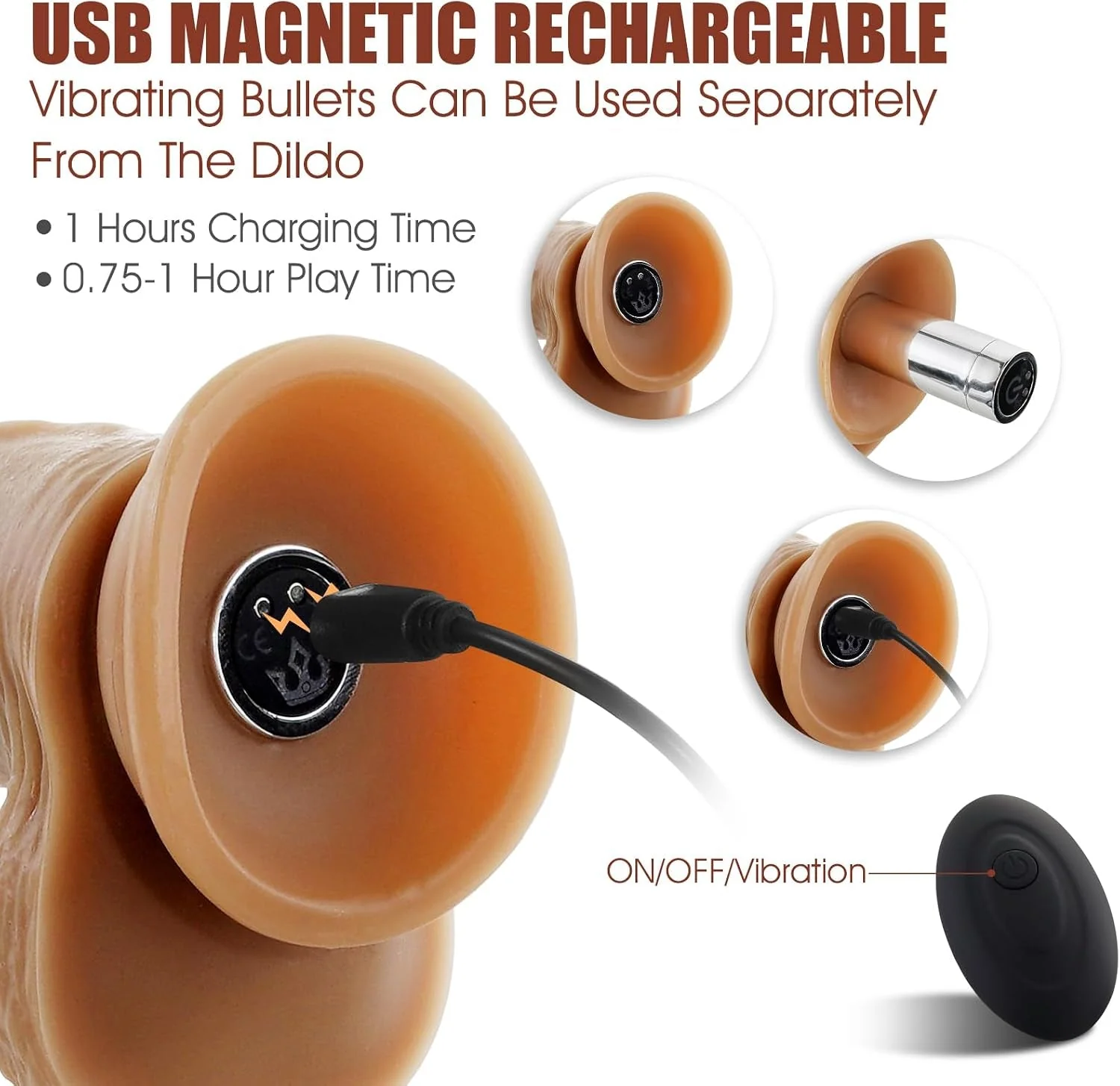 TrueTouch Realistic Remote Vibrating Dildo - 10 Modes - Image 6