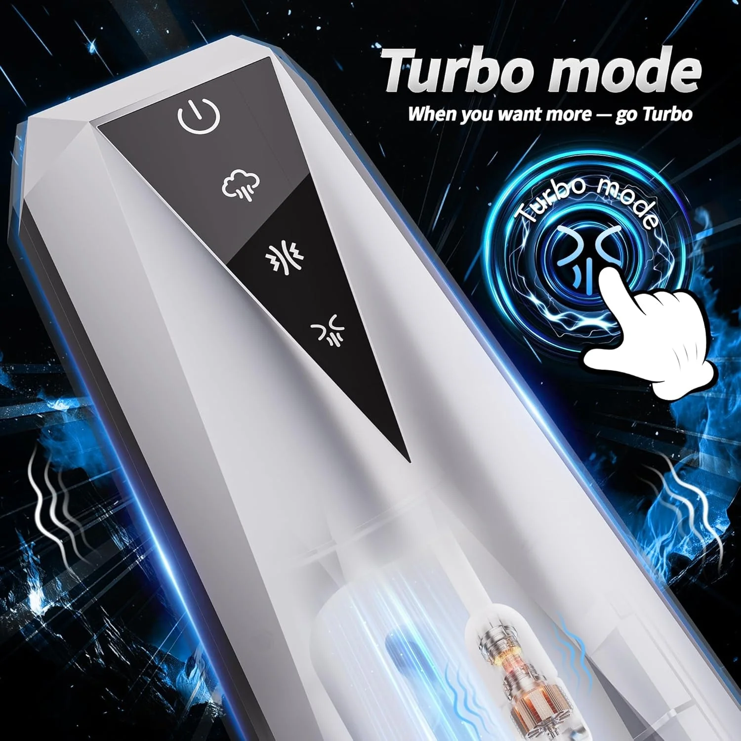 TurbineTouch Male Stroker Machine | Suction + Vibe + Squeeze - Image 3
