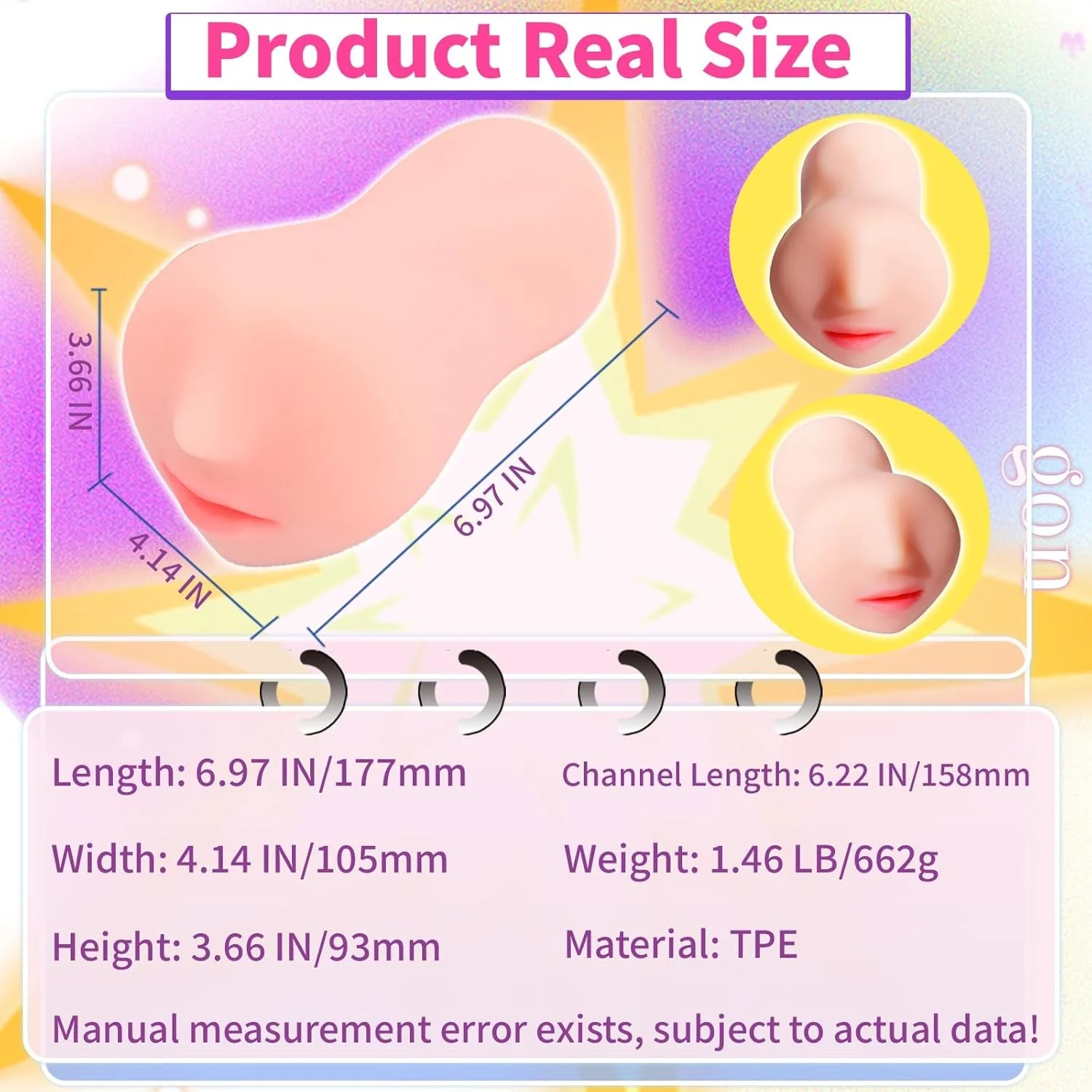 TwinLick Double-Tongue Realistic Mouth Male Stroker - Image 6