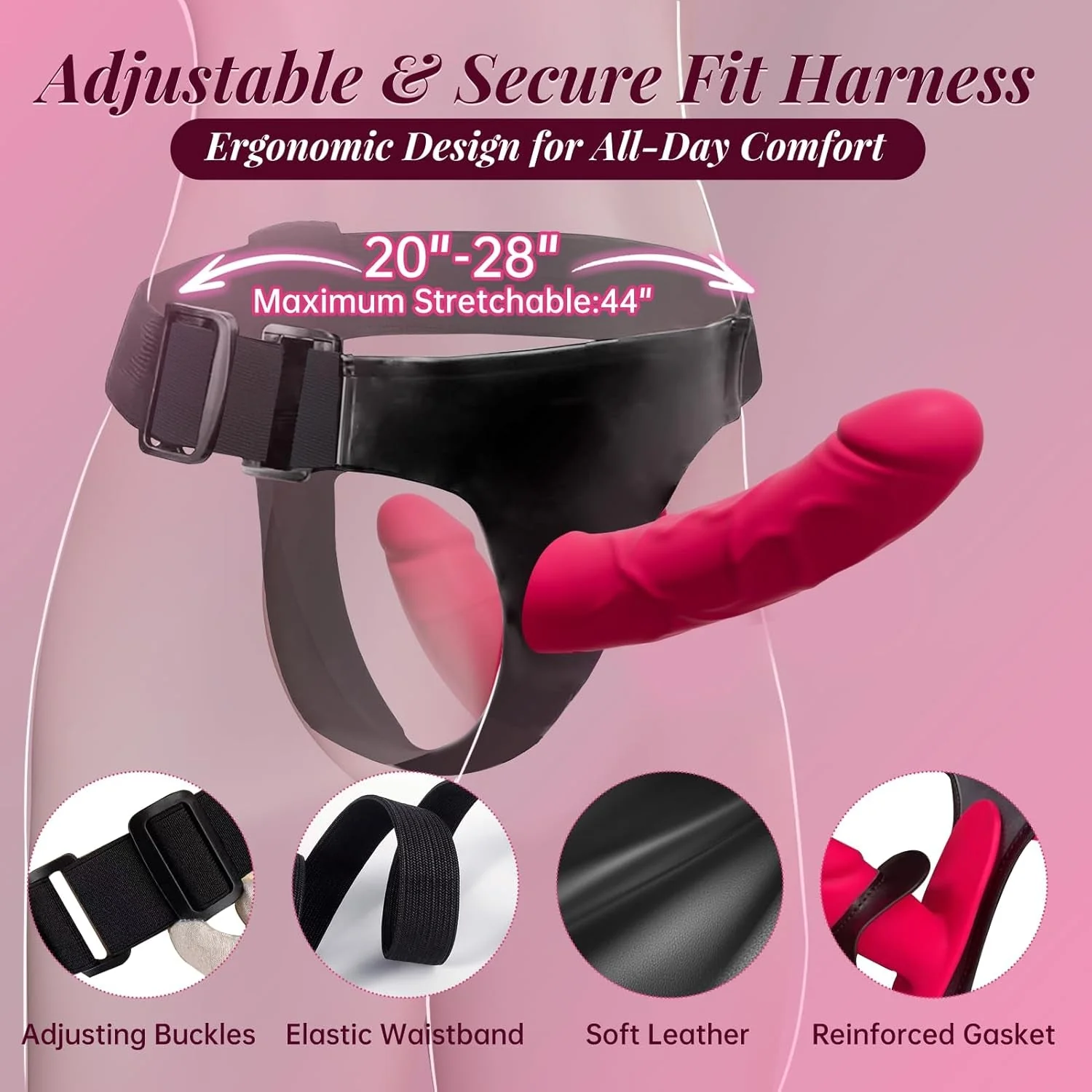 TwinPlay App-Control Vibrating Double Strap-On Dildo - Image 3