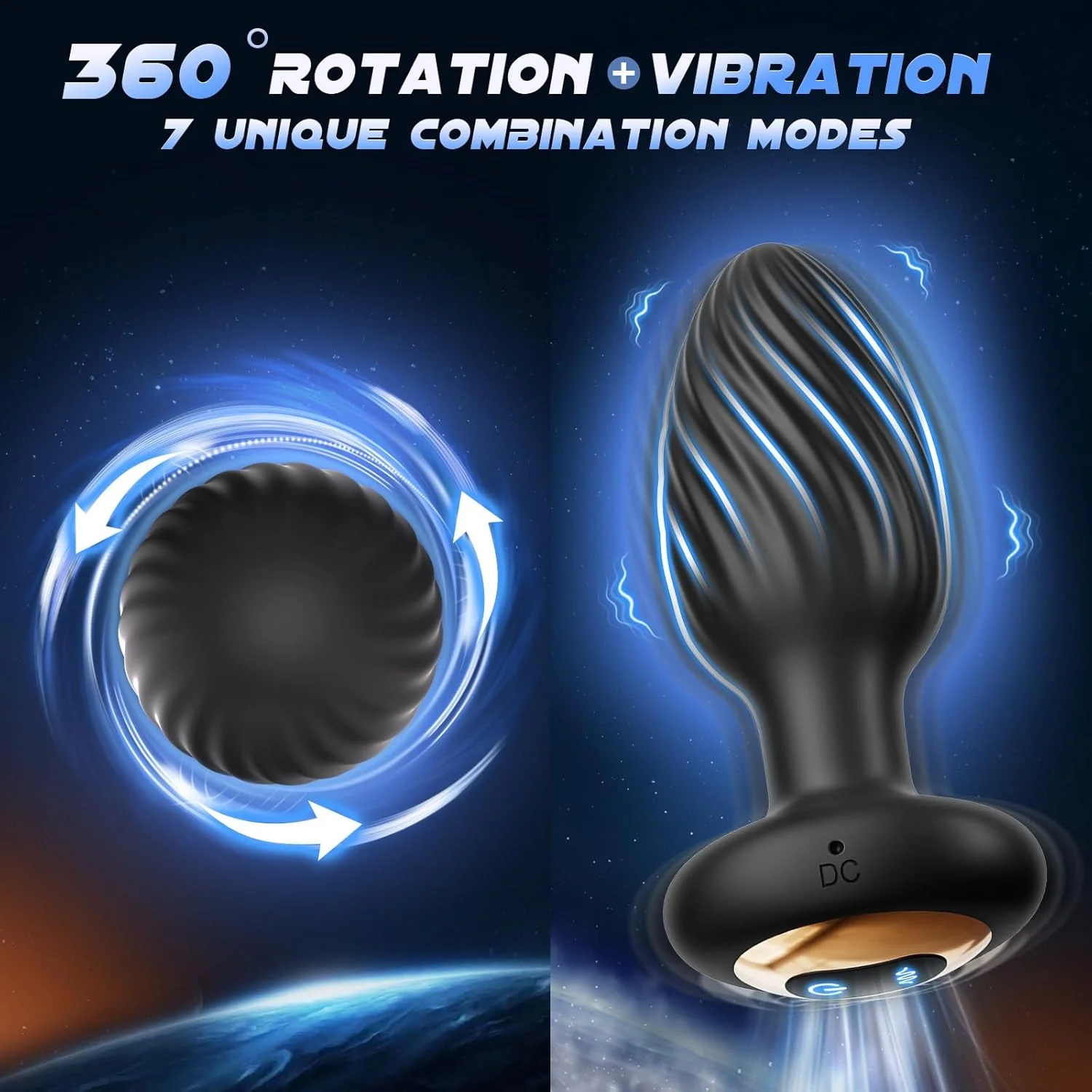 TwirlPro Rotating Prostate Massager Anal Plug - Image 3