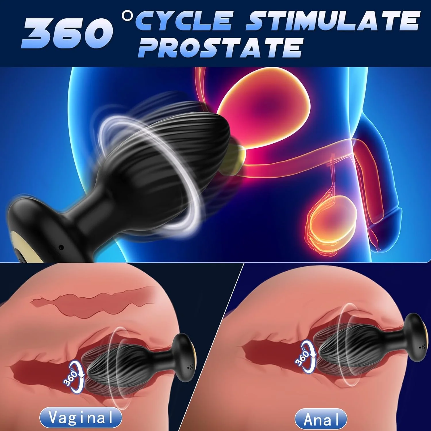 TwirlPro Rotating Prostate Massager Anal Plug - Image 5