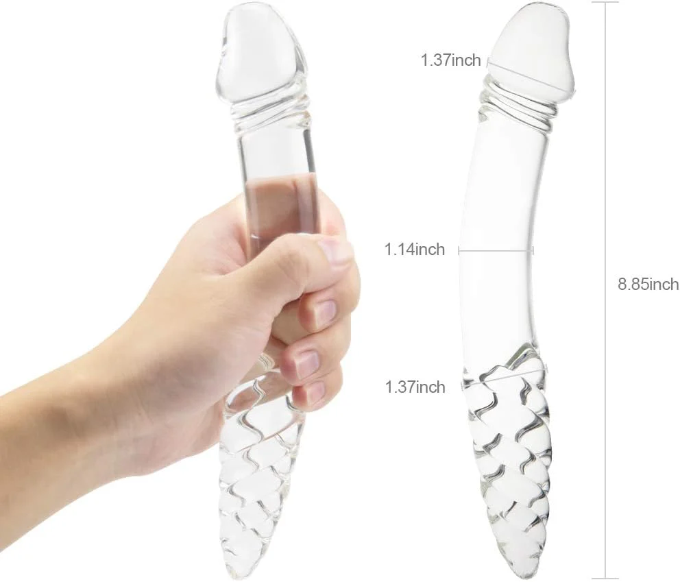TwistLust Dual Glass Dildo - Image 4