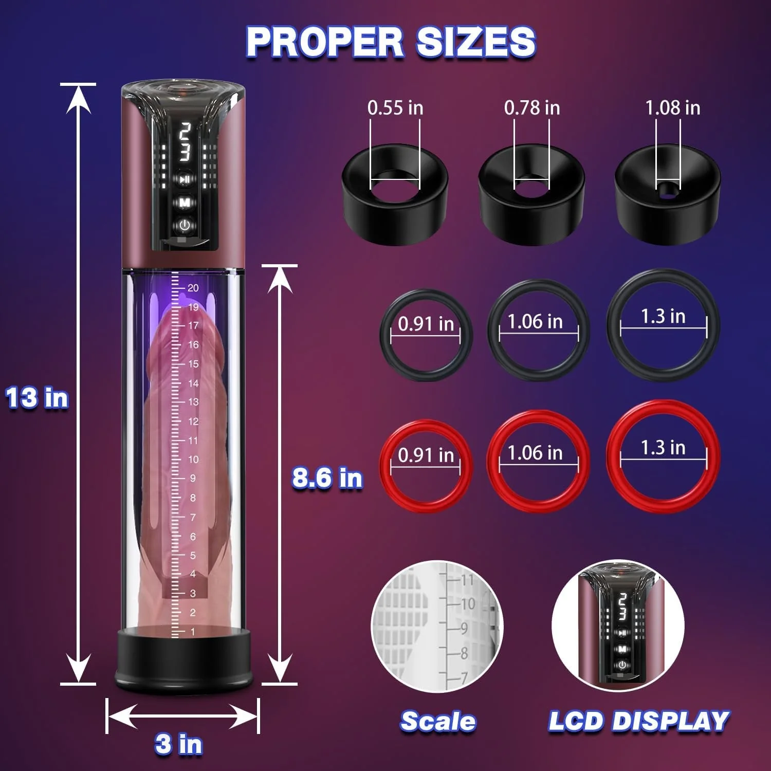 VacuGrow 4-Mode Penis Pump Enlarger Kit - Image 5
