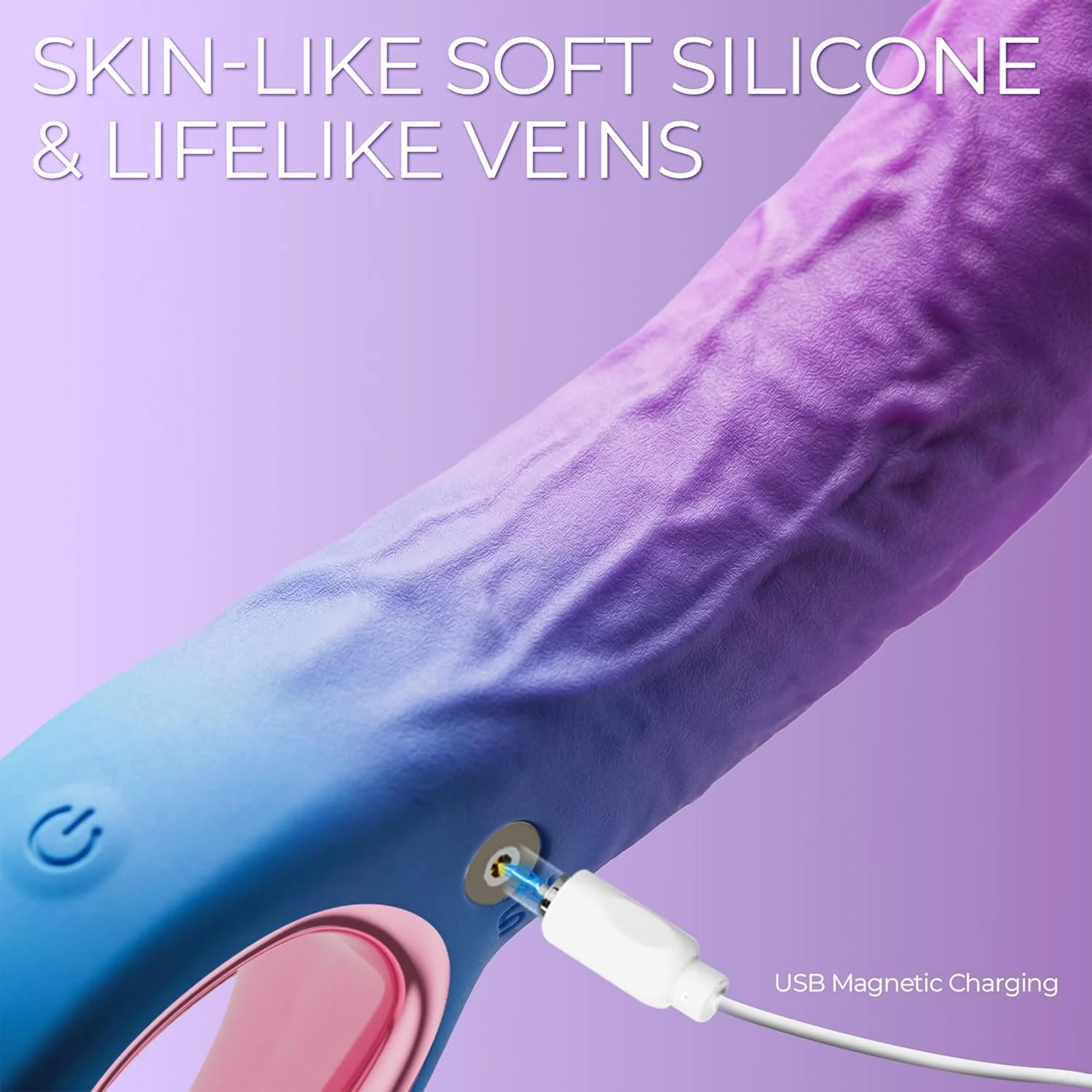 VeinCurve 7.8-Inch Realistic G-Spot Dildo Vibrator - Image 4