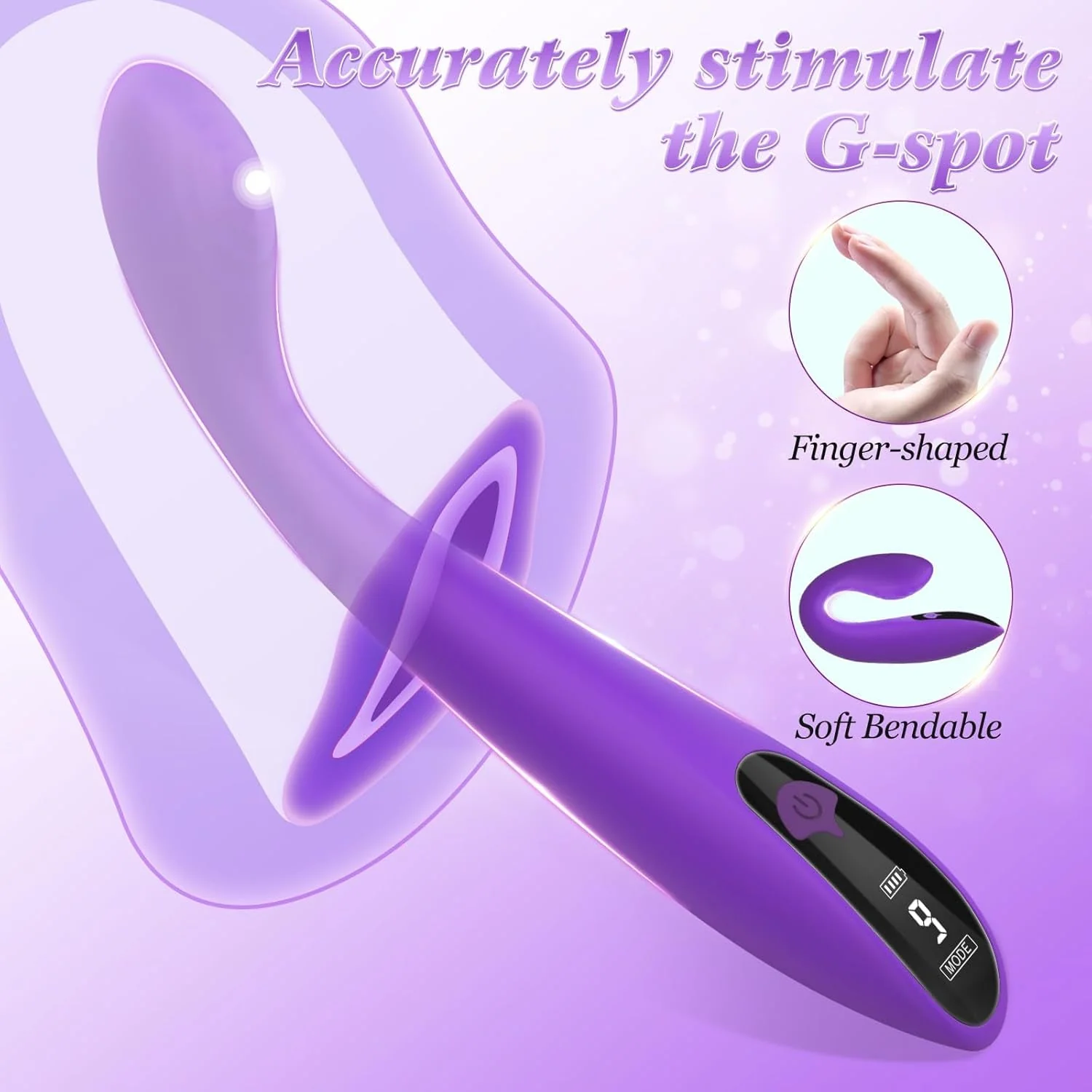 VelvetArc G-Spot Vibrator Wand with LCD - Image 2