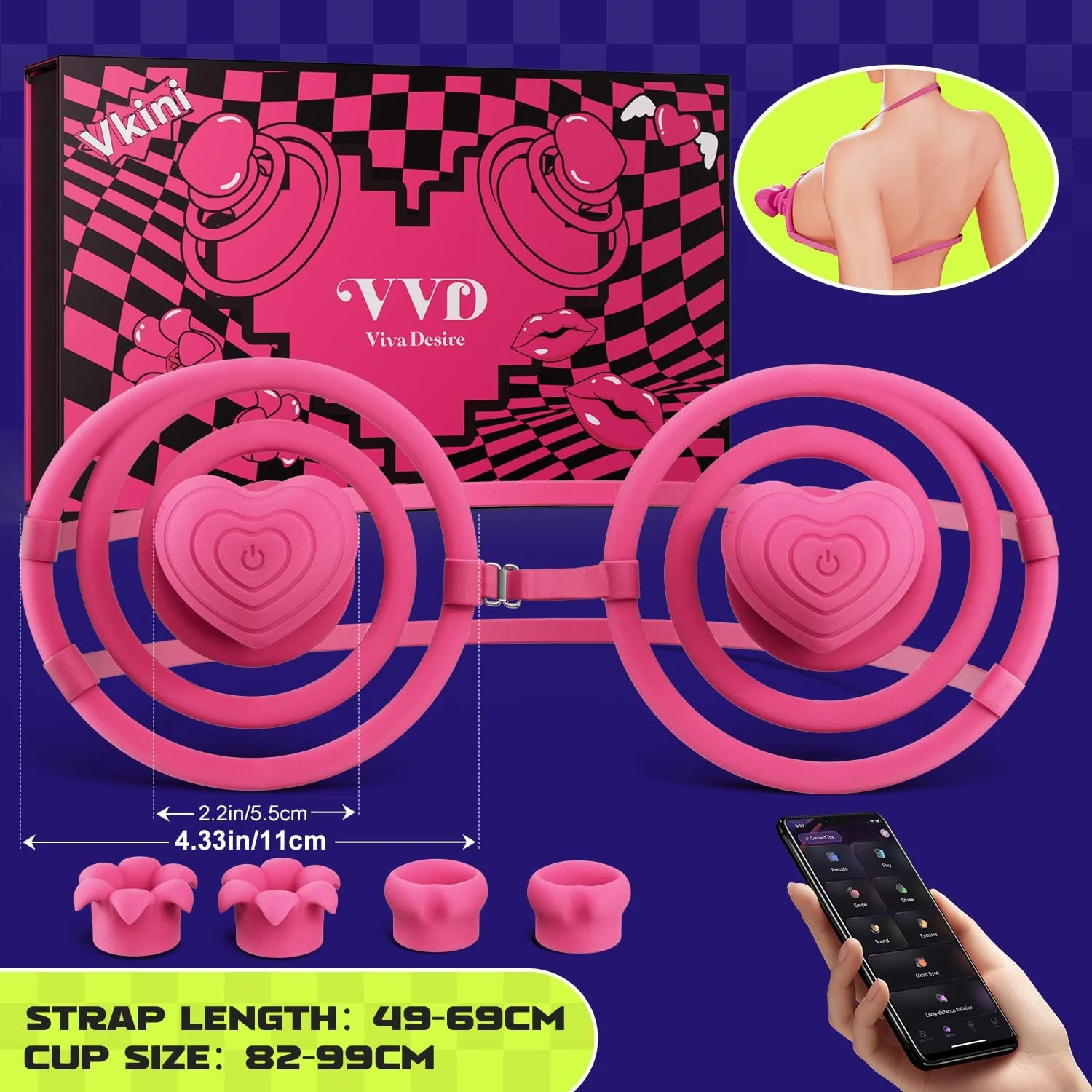 VelvetBikini Hands-Free Nipple Bra Vibrator - Image 7