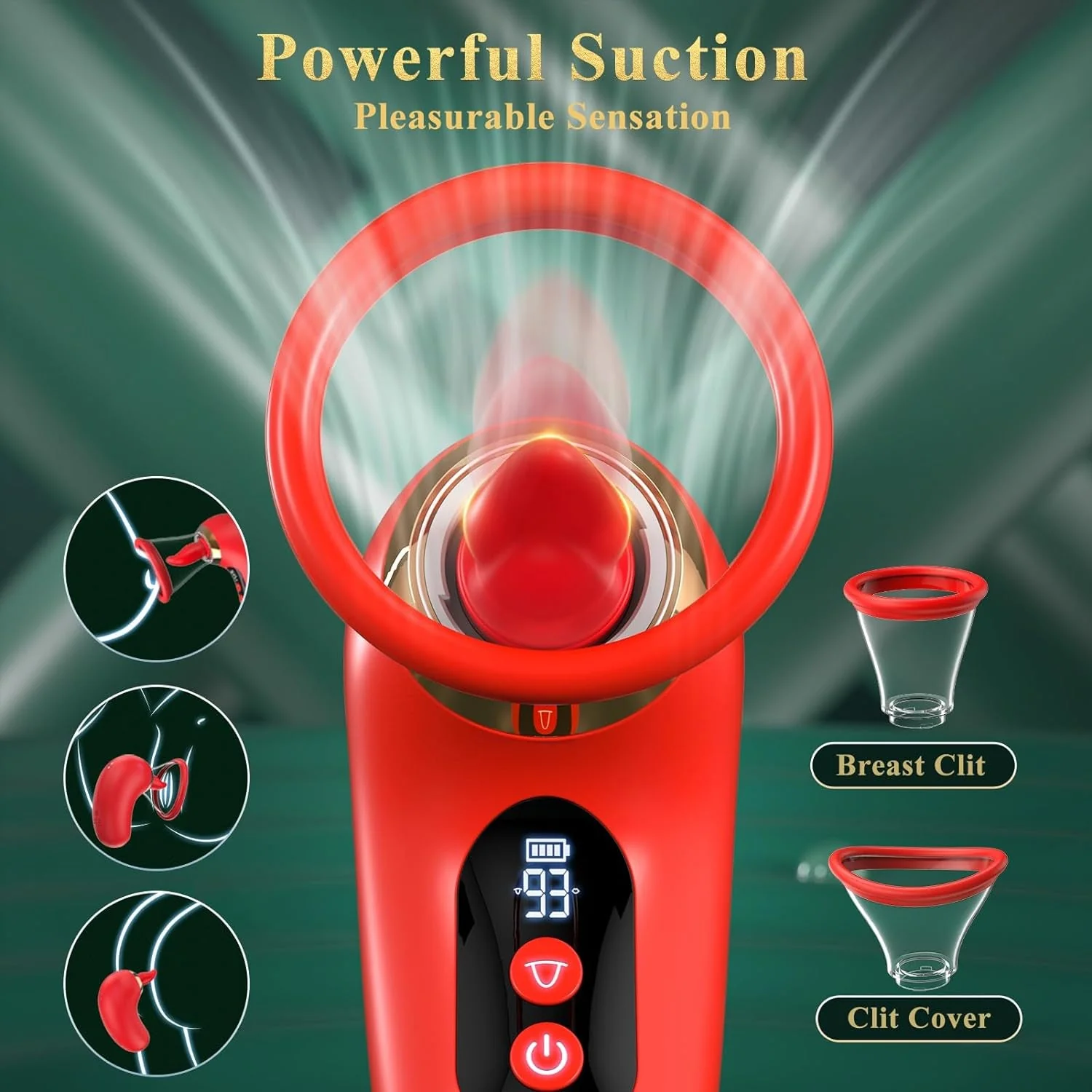 VelvetBloom 5-in-1 Pleasure Rose Sucking Vibrator - Image 5