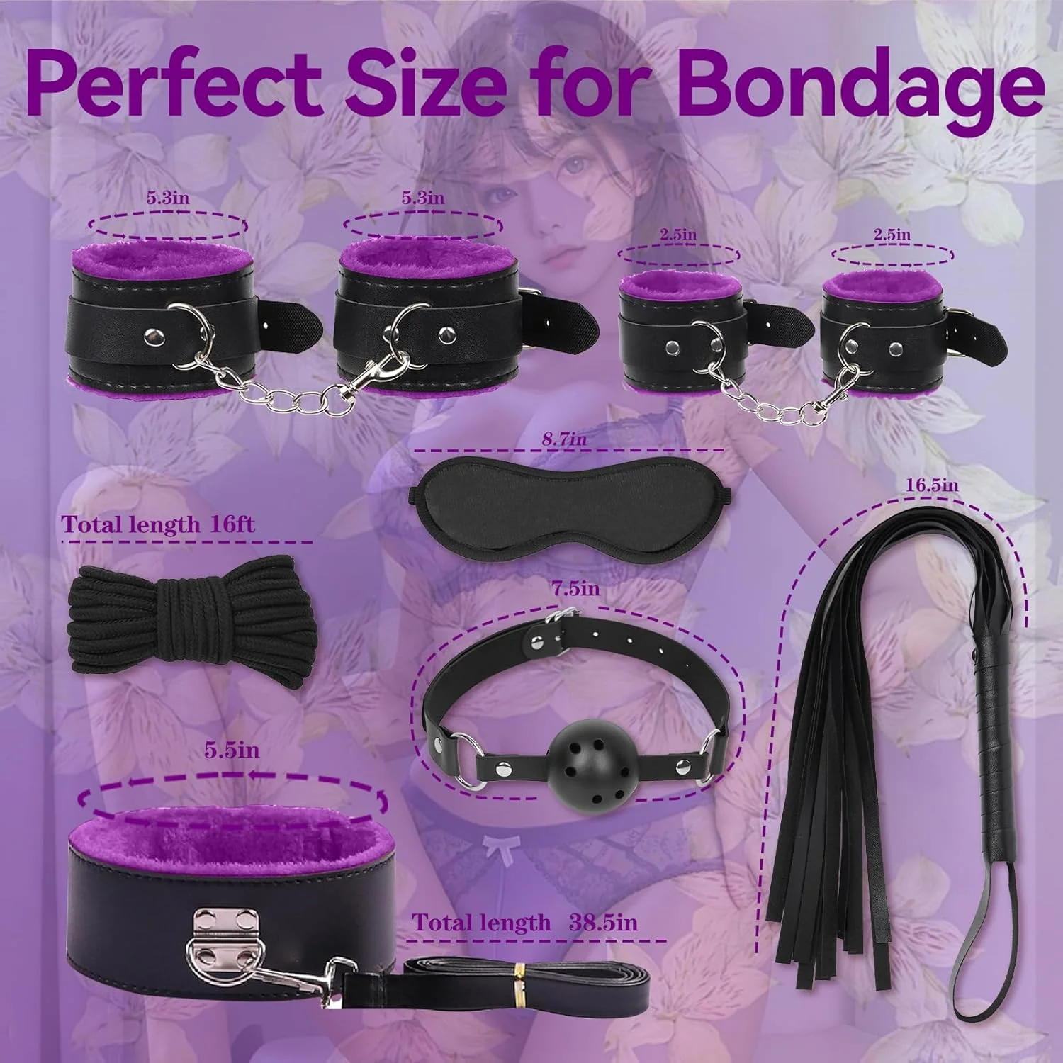 VelvetBond 8-Piece Restraint Set - Image 7