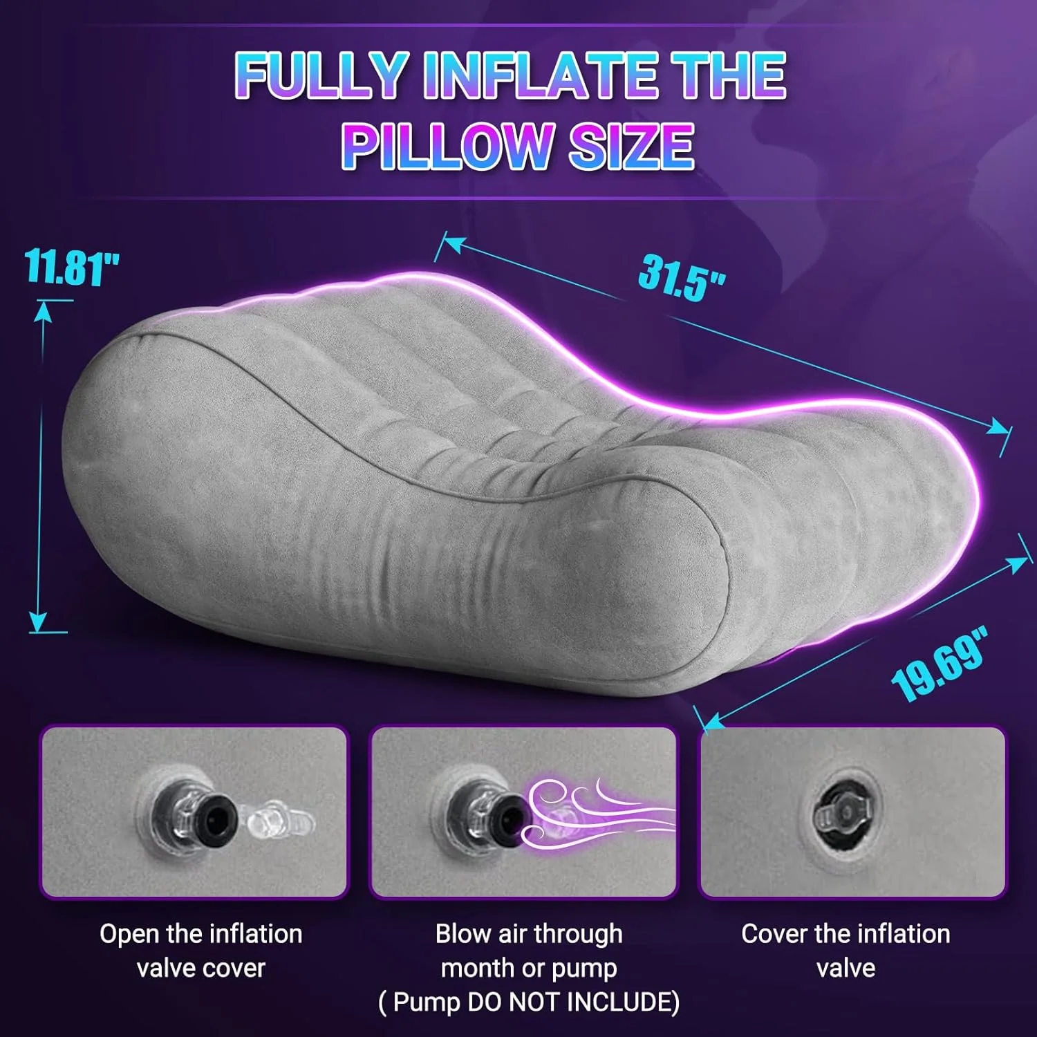 VelvetCrave Inflatable Sex Positions Lounge Throne - Image 3