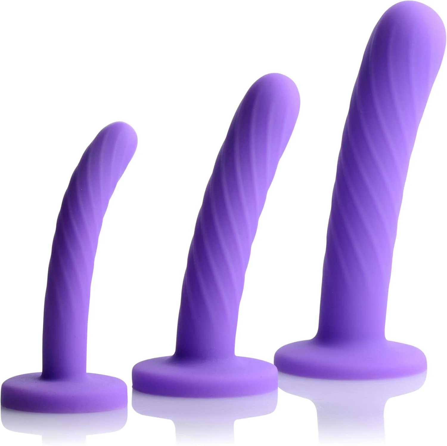 VelvetCurve 3-Piece Silicone Dildo Set - Image 3