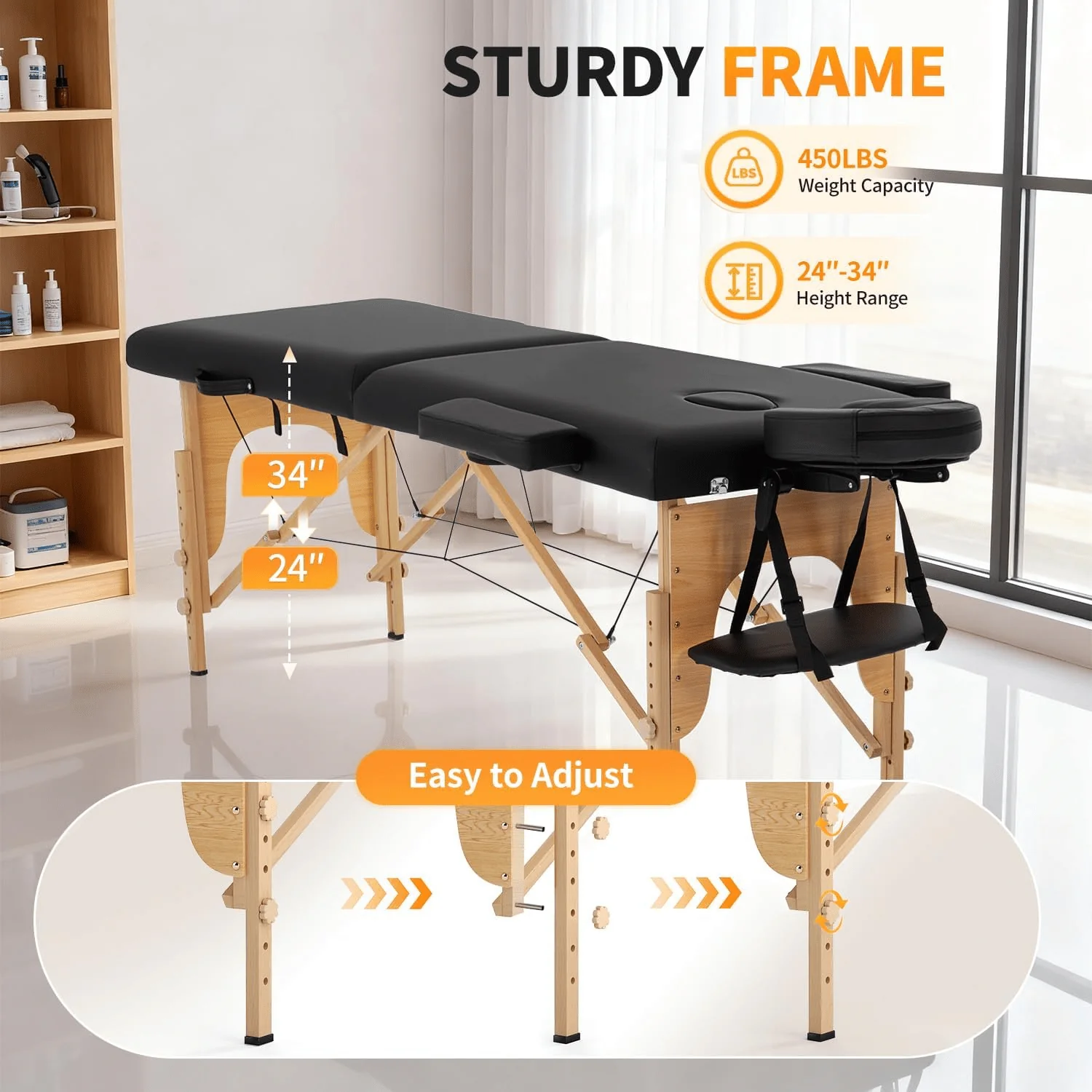 VelvetFold Portable Sensual Massage Sex Table - Image 6