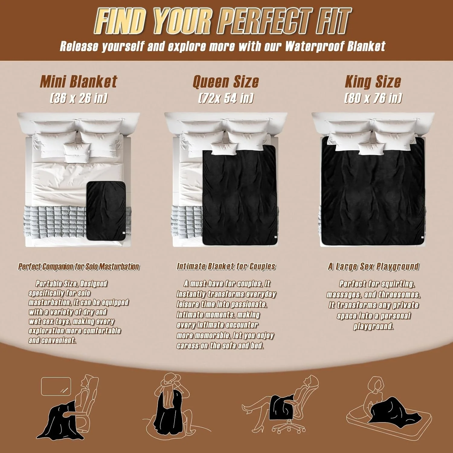 VelvetGuard Waterproof Sex Blanket - Image 5