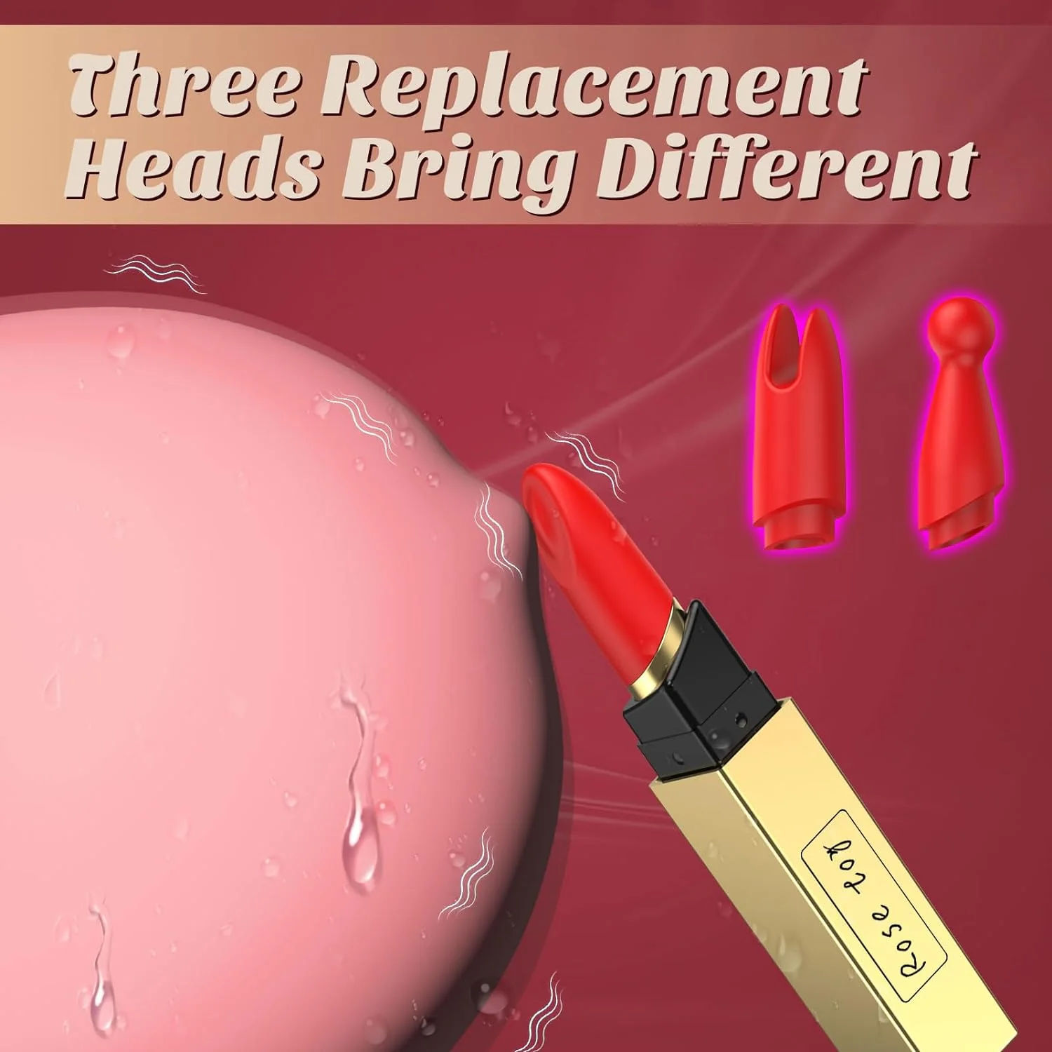 VelvetKiss 3-in-1 Lipstick Bullet Vibrator - Image 5