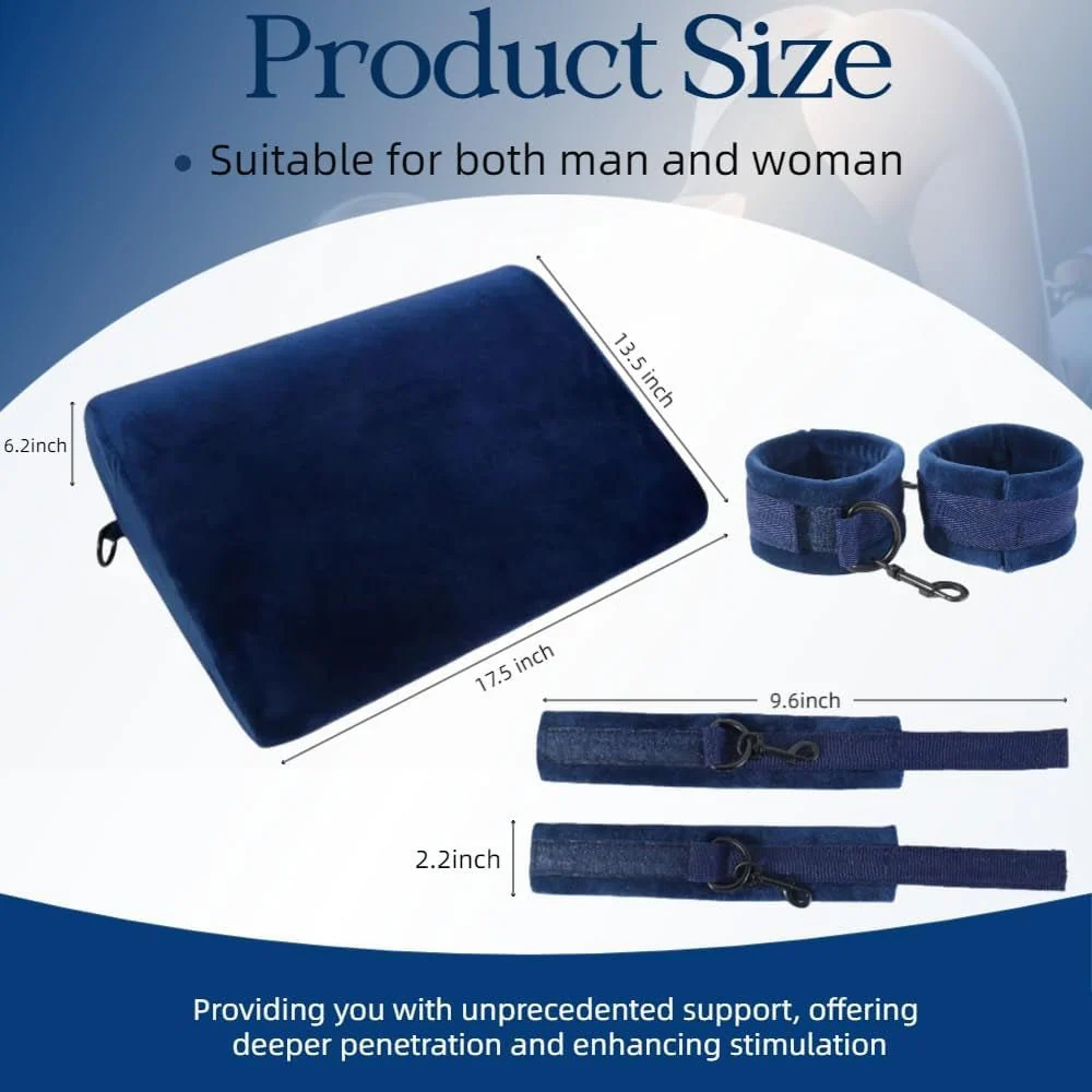 VelvetLift Sex Positions Pillow with Cuffs - Image 8