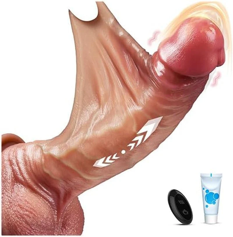 VelvetMotion Sliding-Skin Foreskin Vibrating Dildo - Image 8