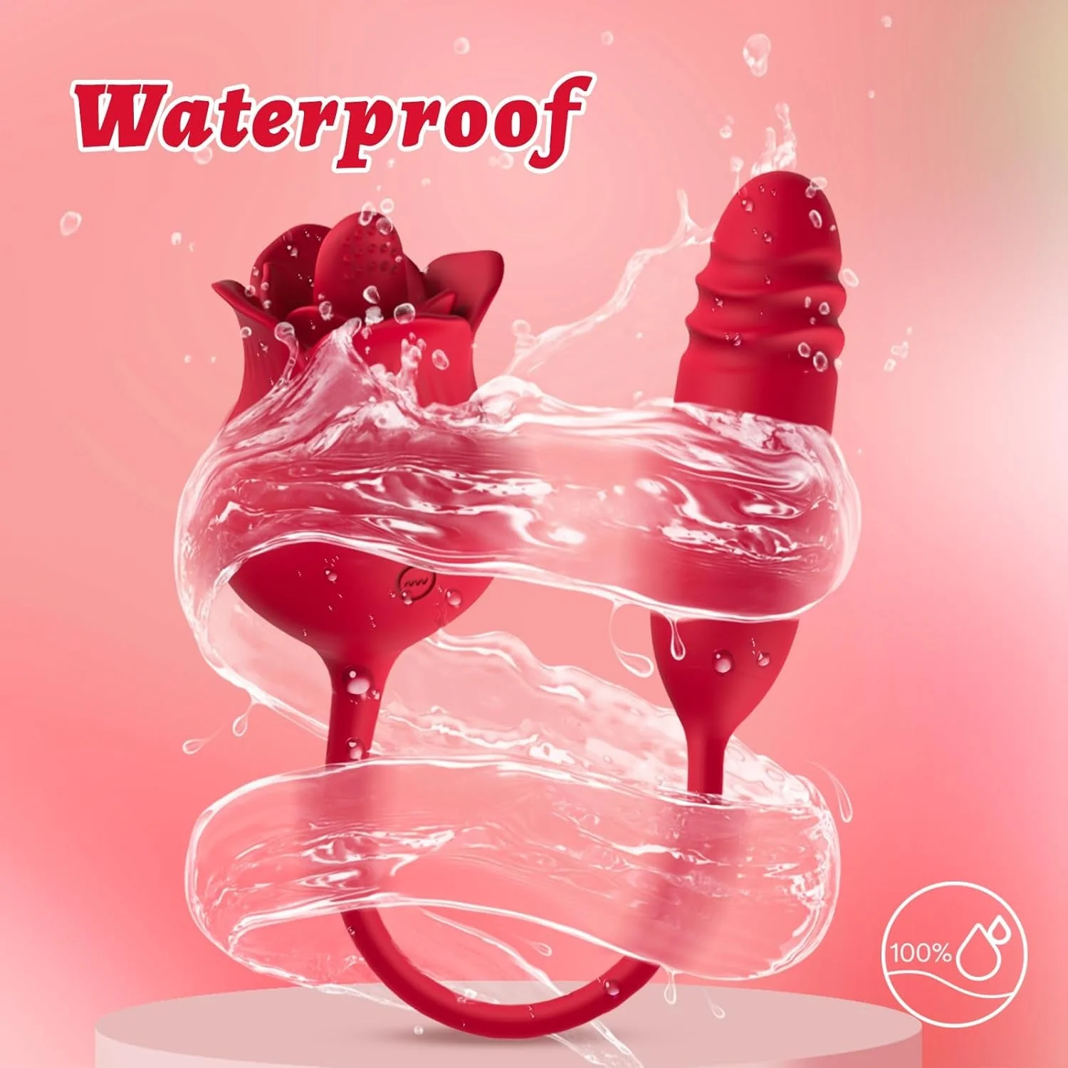 VelvetPetal Rose Licking Dual-Ended G-Spot Vibrator - Image 5