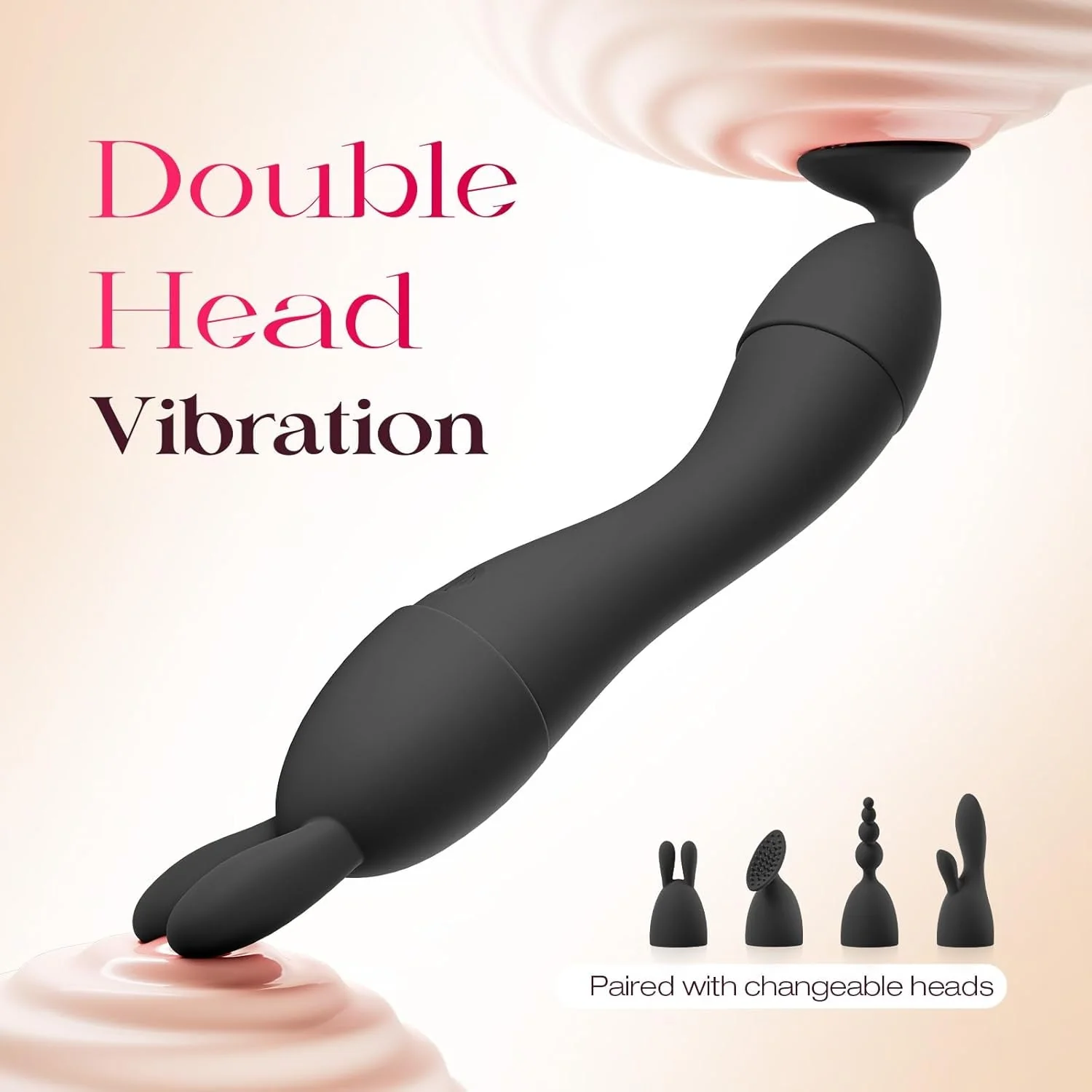 VelvetSwitch Wand Vibrator Kit with 4 Heads - Image 3